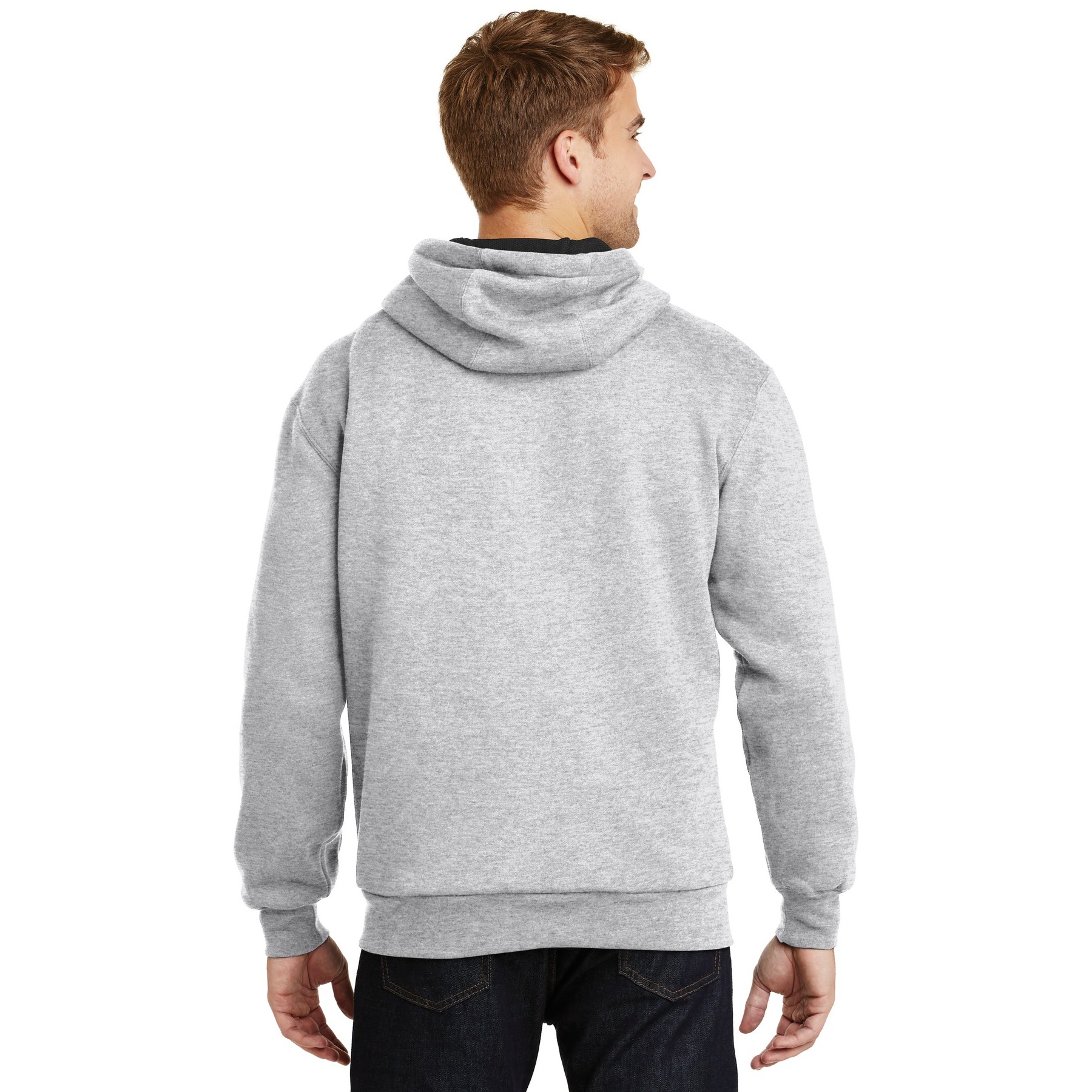 Heavyweight Full-Zip Hooded Sweatshirt with Thermal Lining - Thumbnail Image