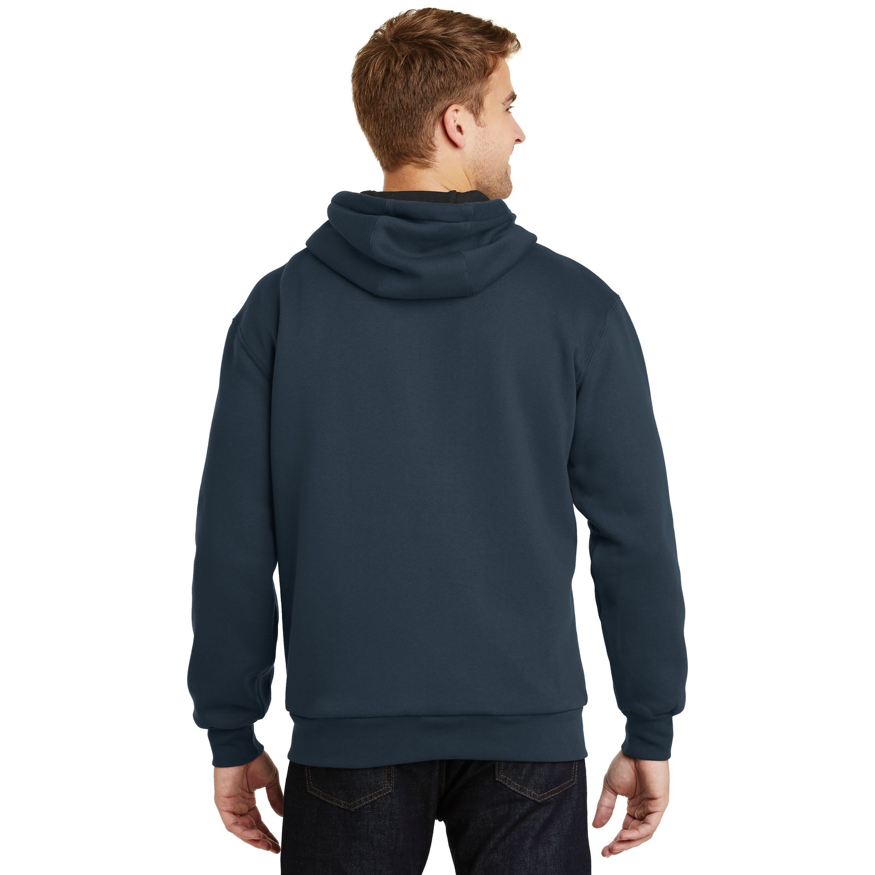 Heavyweight Full-Zip Hooded Sweatshirt with Thermal Lining - Thumbnail Image