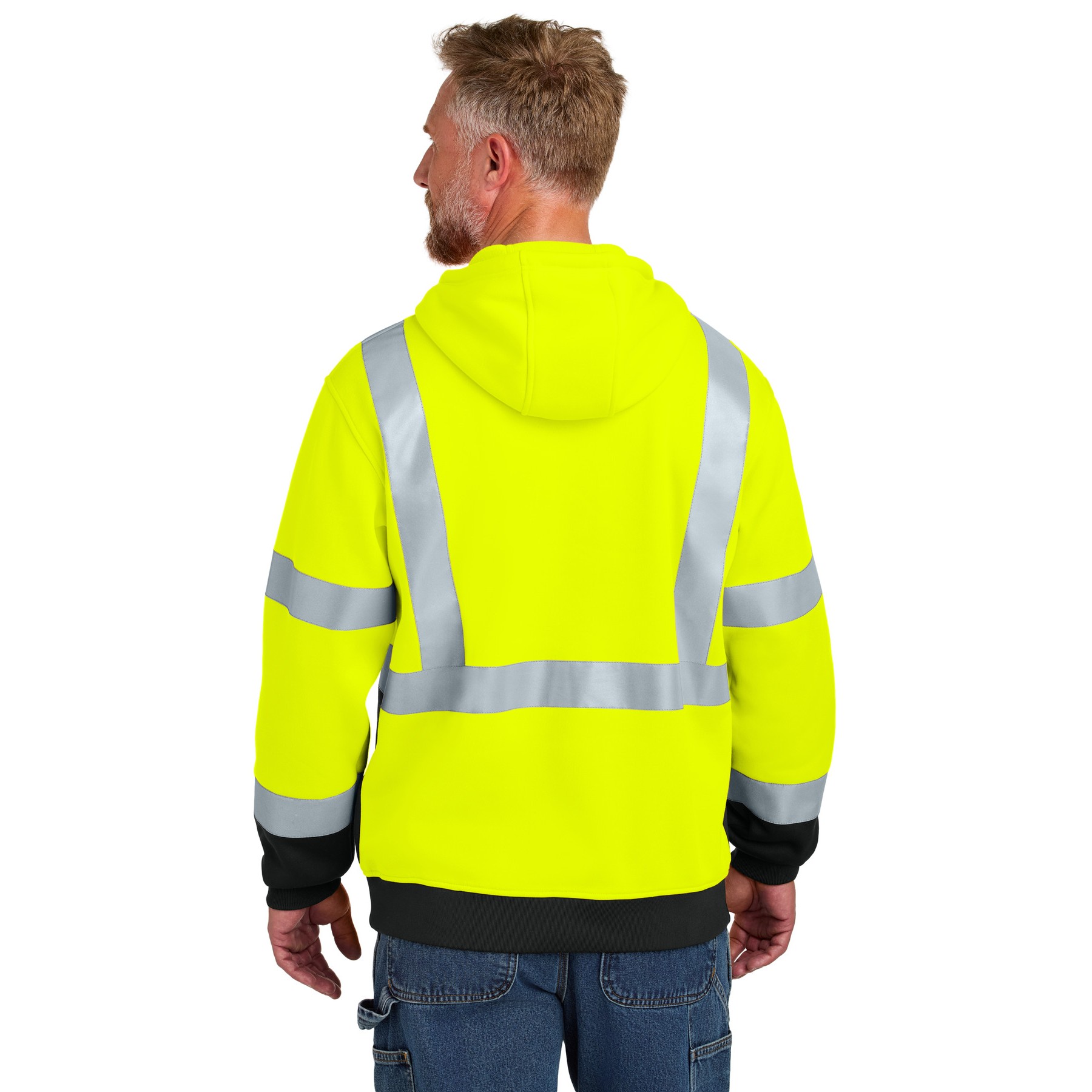 ANSI 107 Class 3 Heavy-Duty Fleece Pullover Hoodie - Thumbnail Image