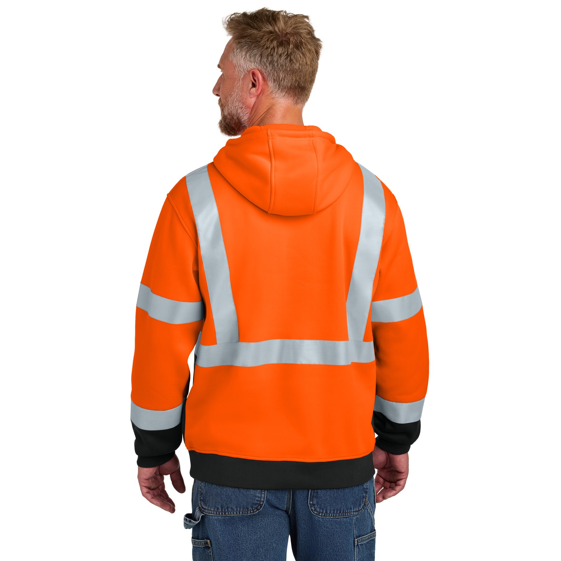 ANSI 107 Class 3 Heavy-Duty Fleece Pullover Hoodie - Thumbnail Image