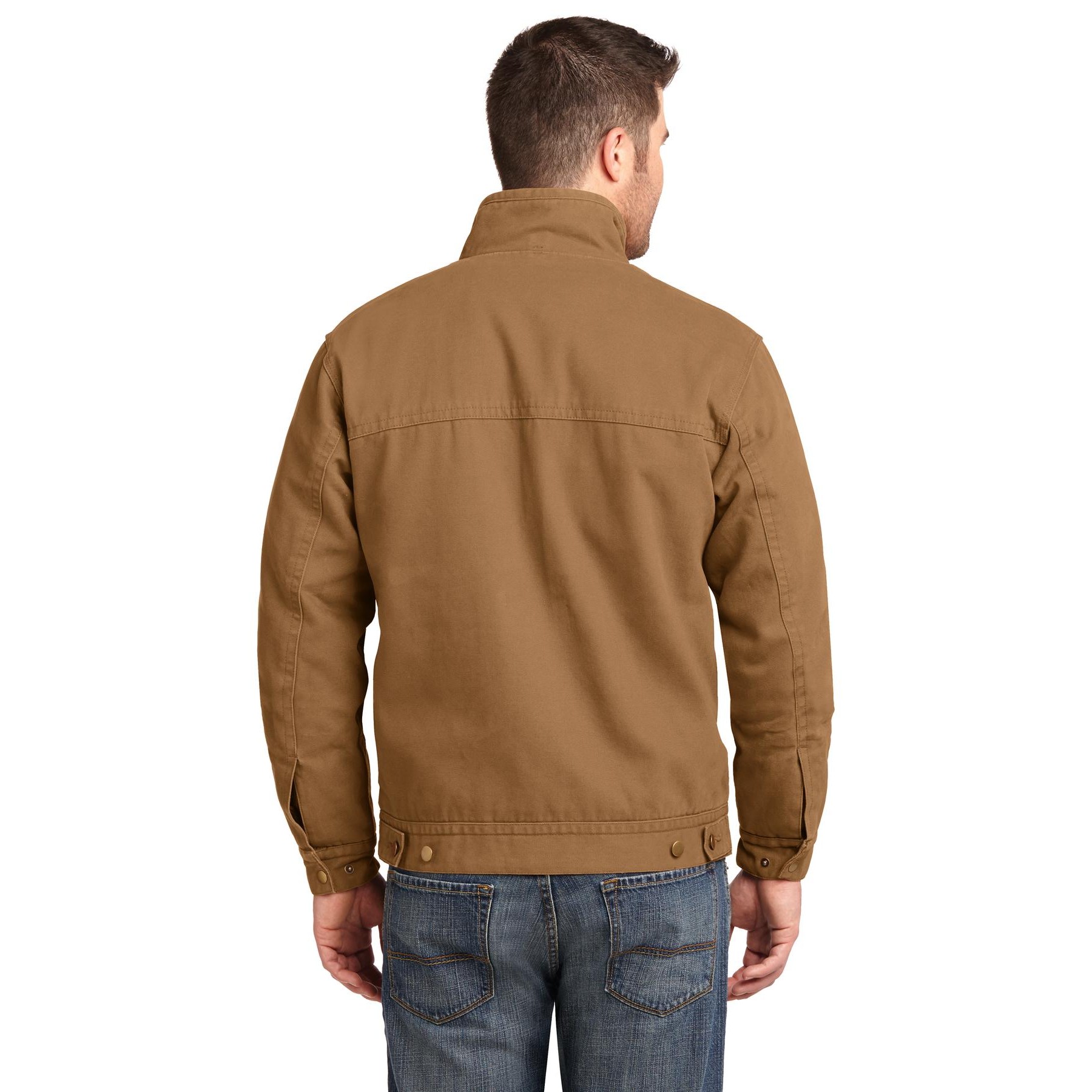 Washed Duck Cloth Flannel-Lined Work Jacket - Thumbnail Image
