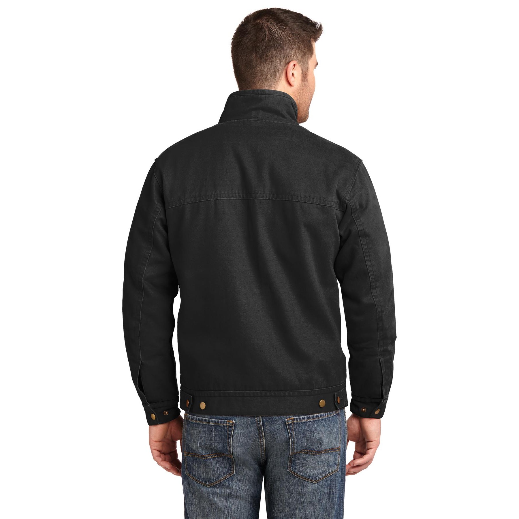 Washed Duck Cloth Flannel-Lined Work Jacket - Thumbnail Image