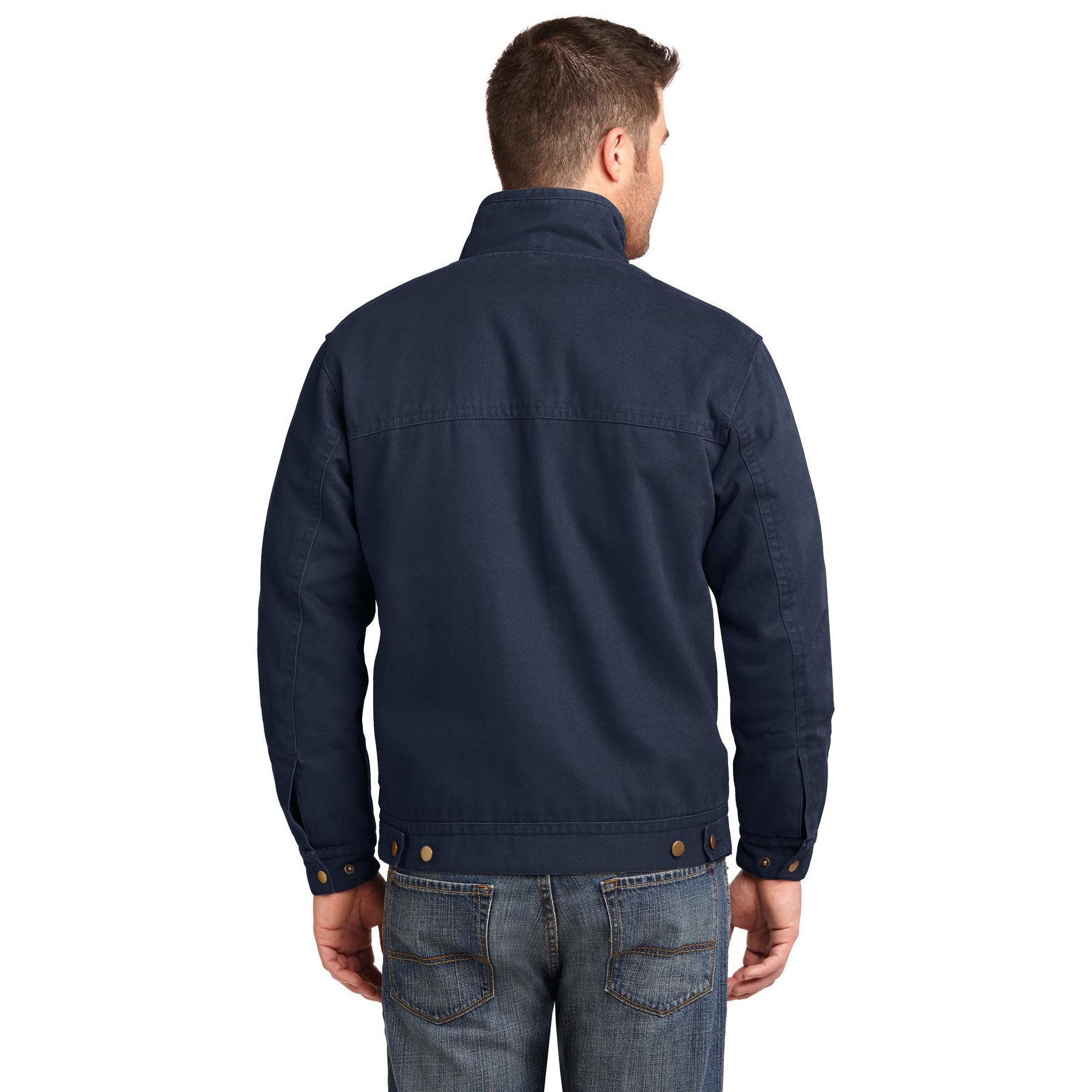 Washed Duck Cloth Flannel-Lined Work Jacket - Thumbnail Image