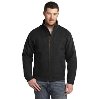 Washed Duck Cloth Flannel-Lined Work Jacket