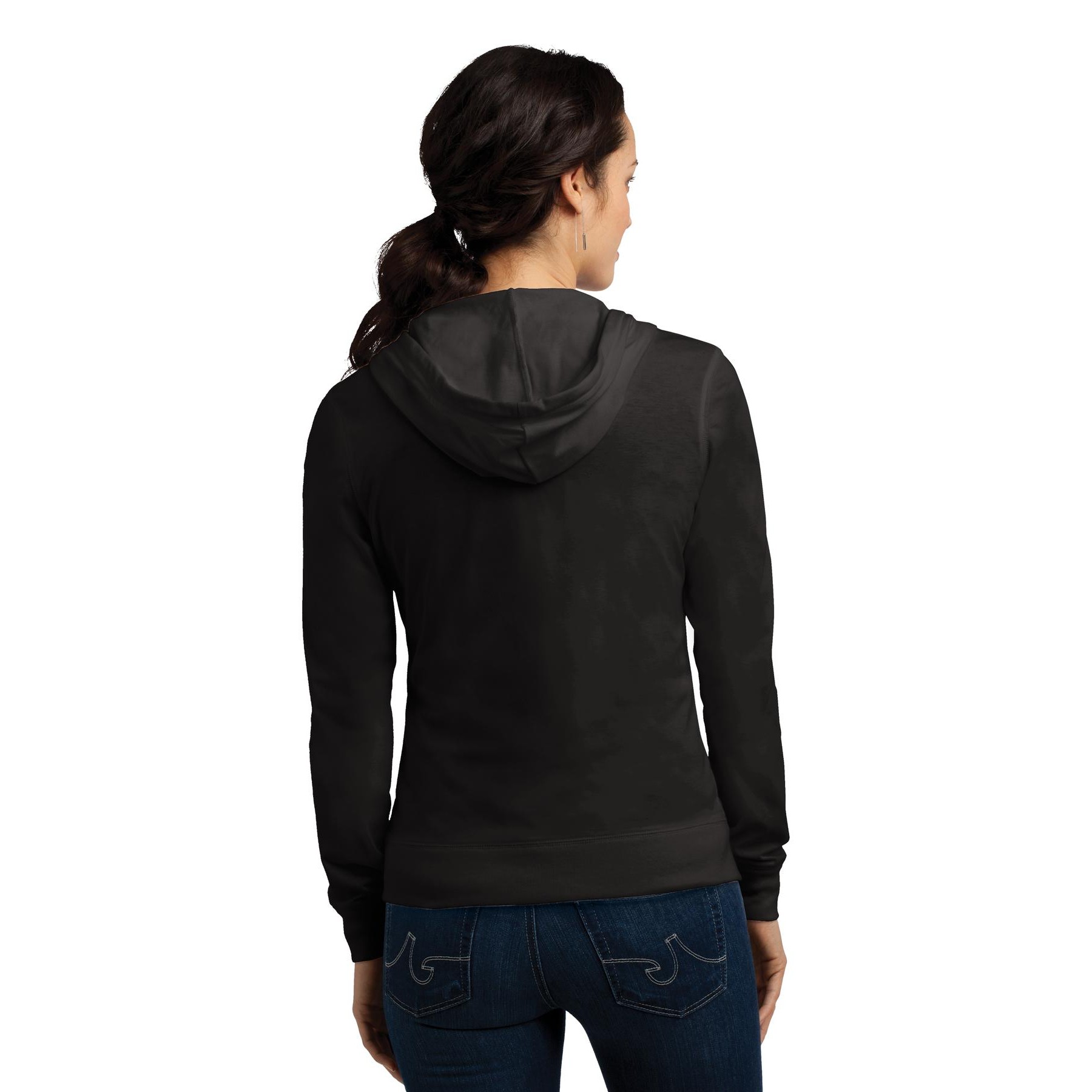 Women's Fitted Jersey Full-Zip Hoodie - Thumbnail Image
