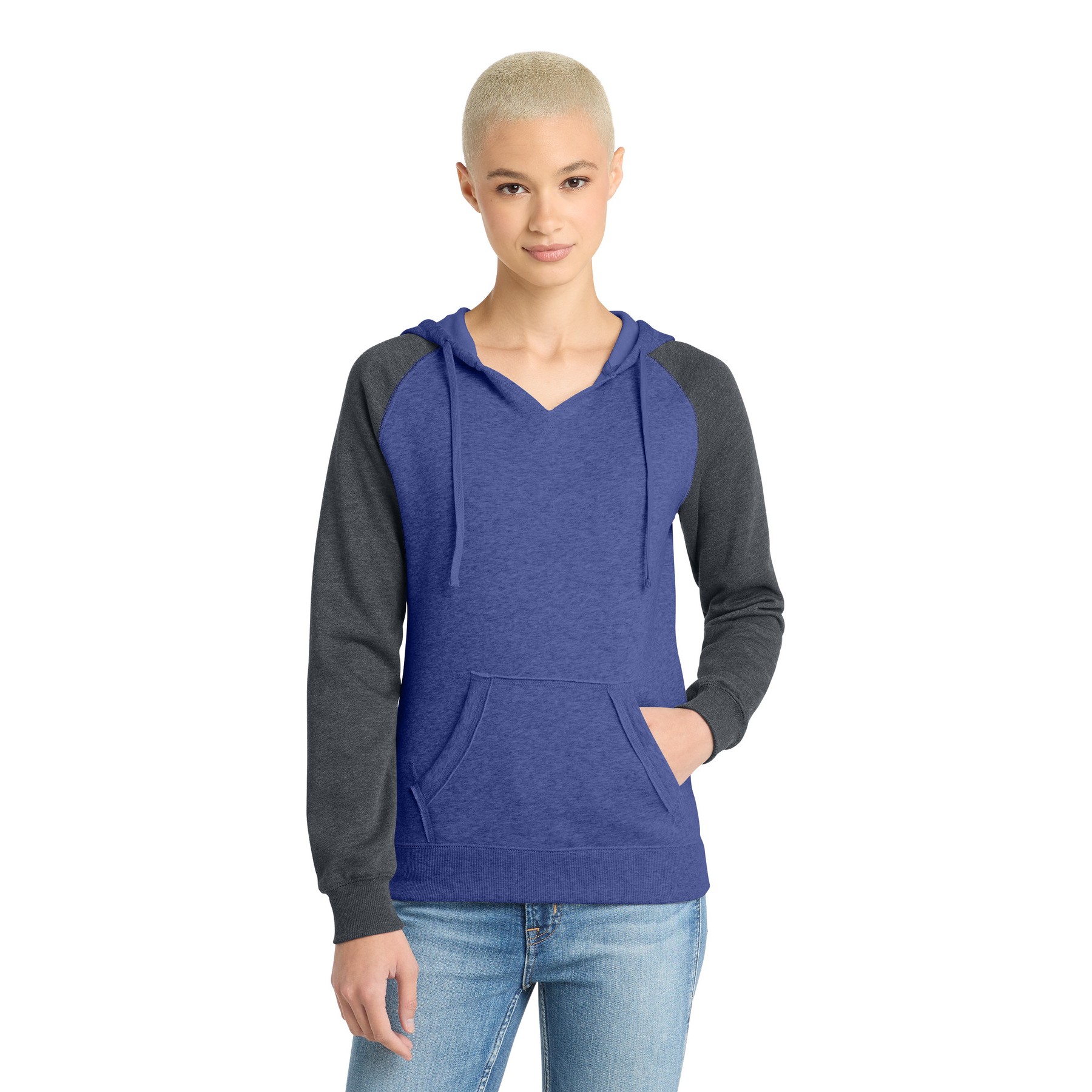 Women's Lightweight Fleece Raglan Hoodie - Thumbnail Image