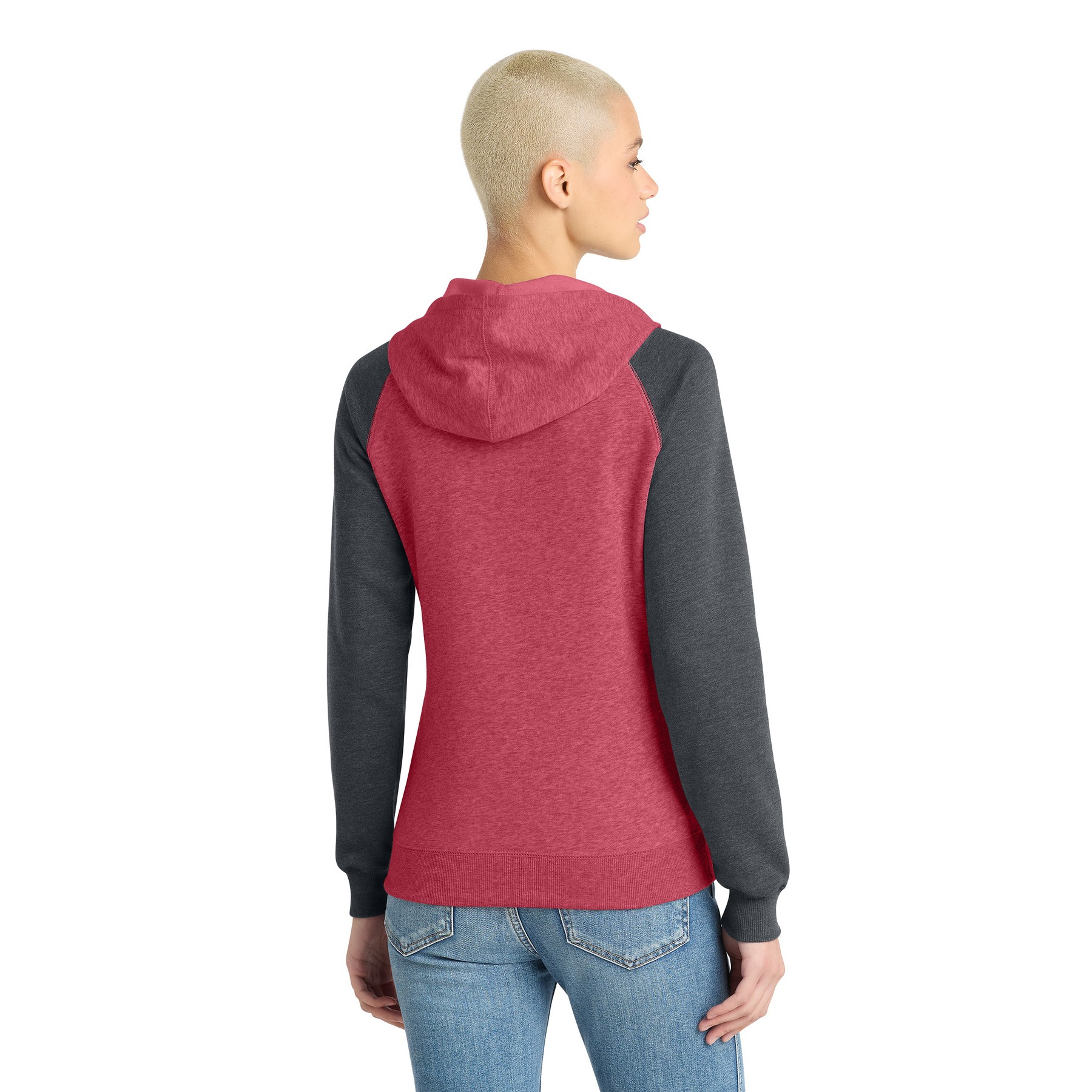 Women's Lightweight Fleece Raglan Hoodie - Thumbnail Image