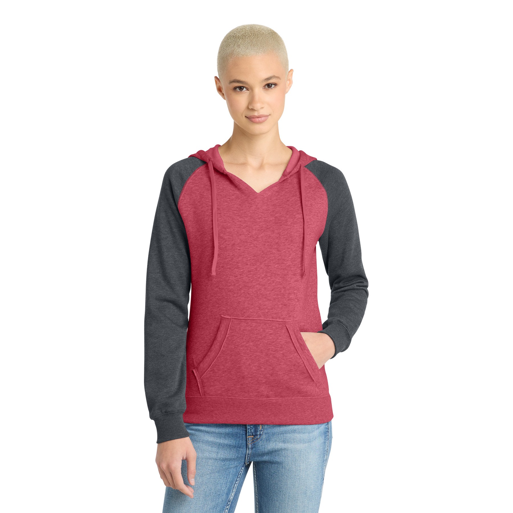 Women's Lightweight Fleece Raglan Hoodie - Thumbnail Image