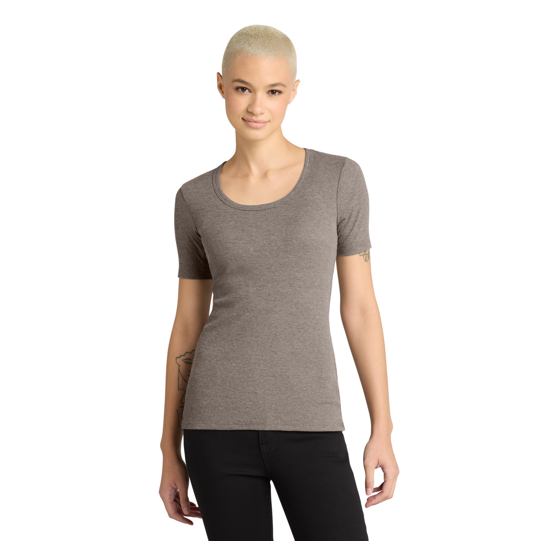 Women's V.I.T. Rib Scoop Neck Tee - Thumbnail Image