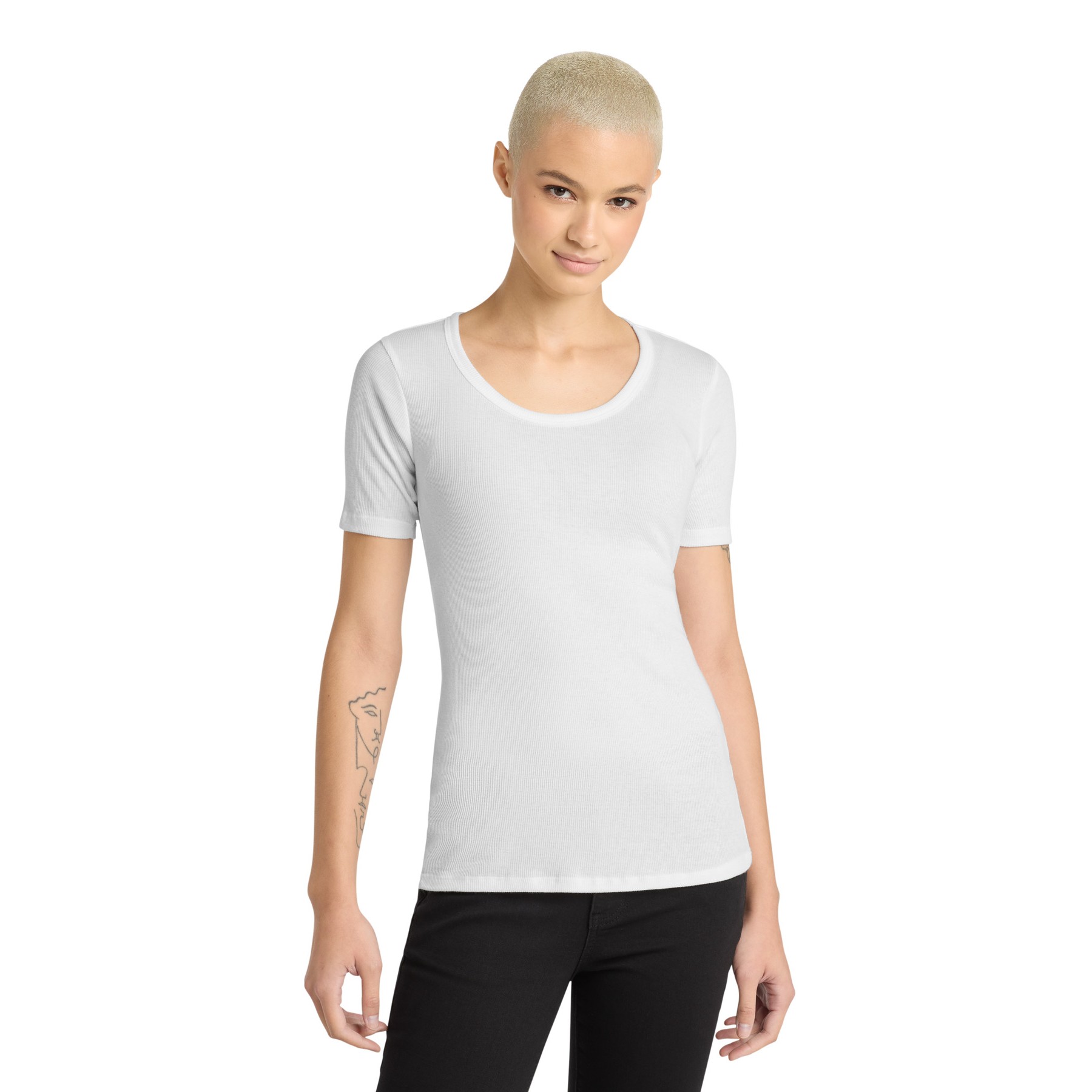 Women's V.I.T. Rib Scoop Neck Tee - Main Image