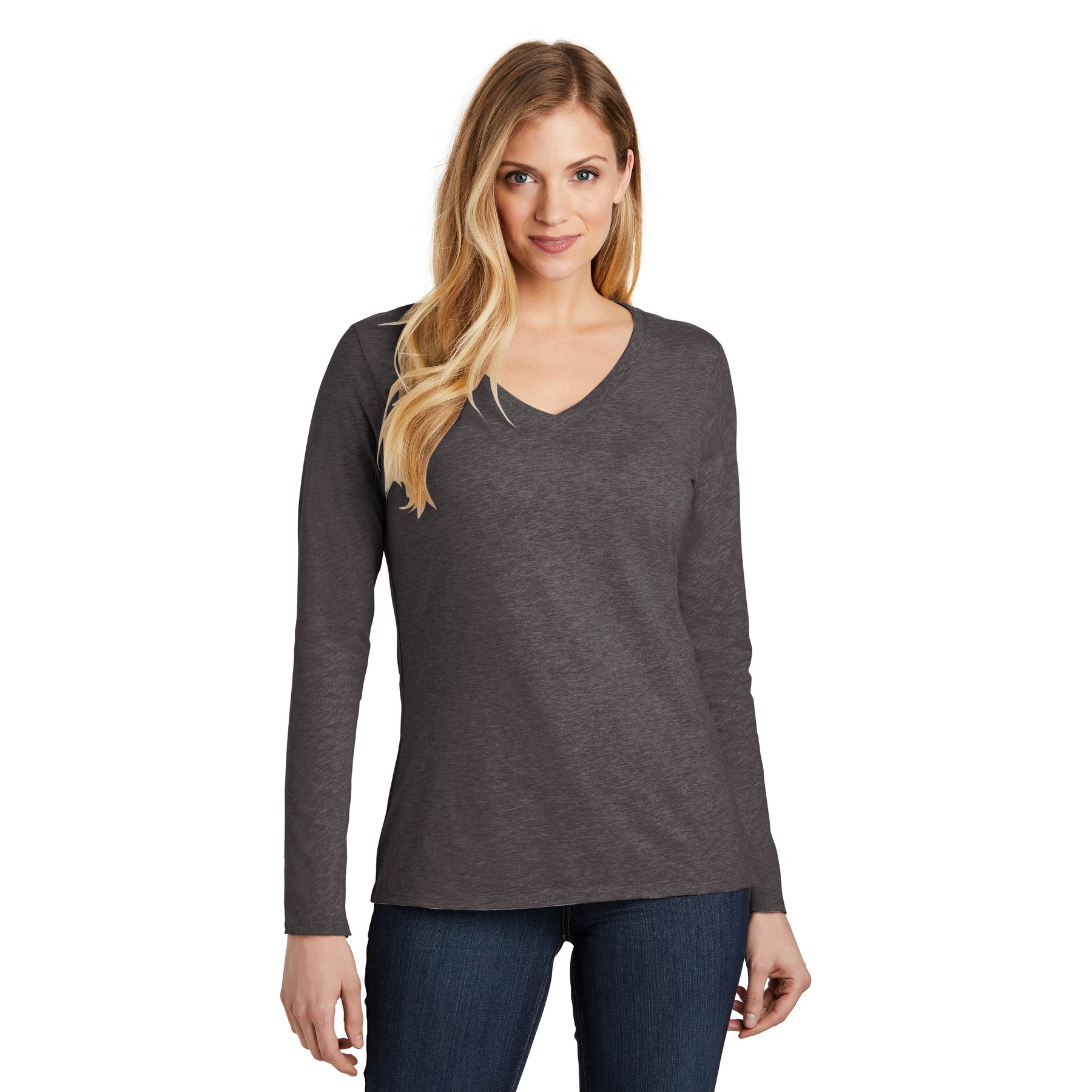 Women's Very Important Tee Long Sleeve V-Neck - Thumbnail Image