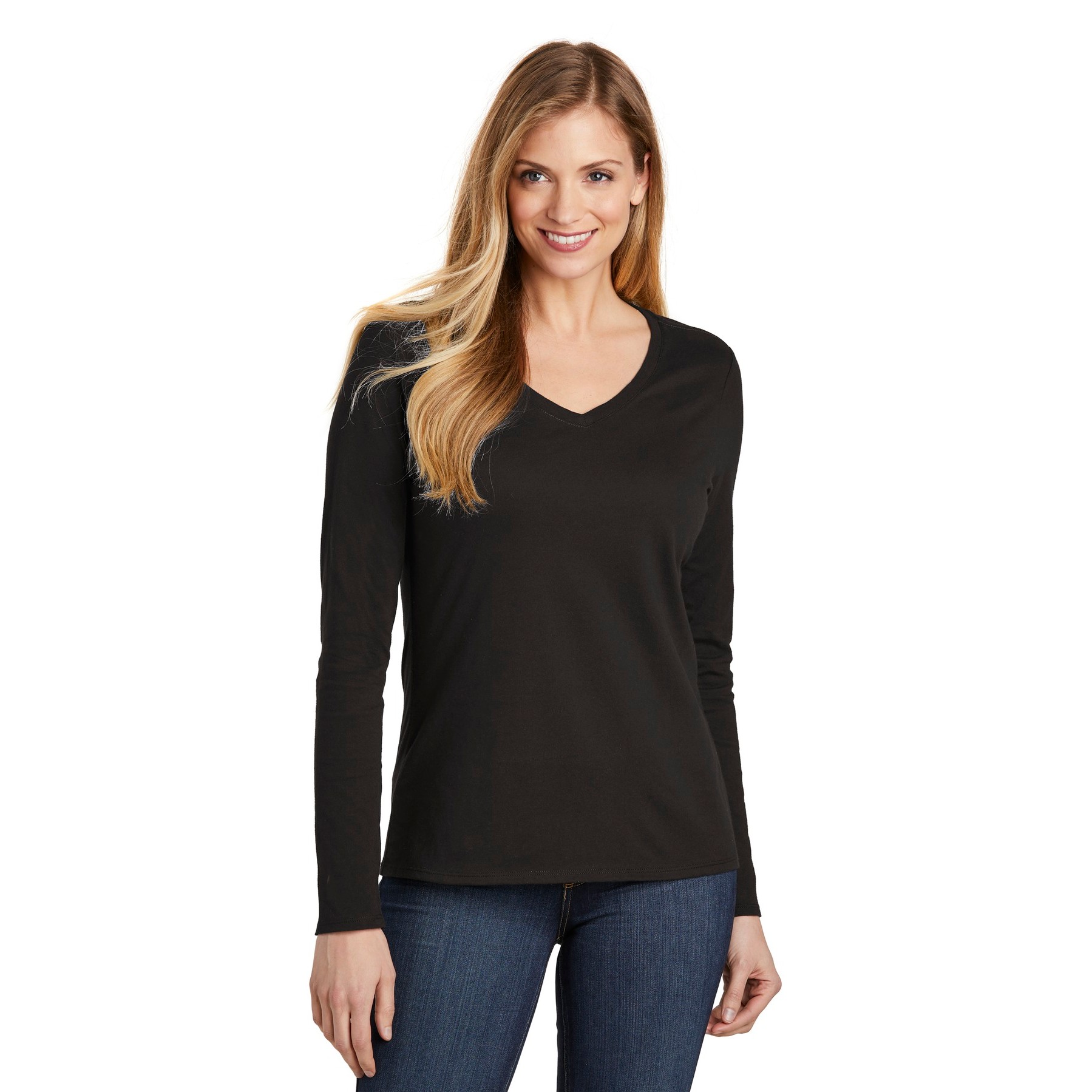 Women's Very Important Tee Long Sleeve V-Neck - Thumbnail Image