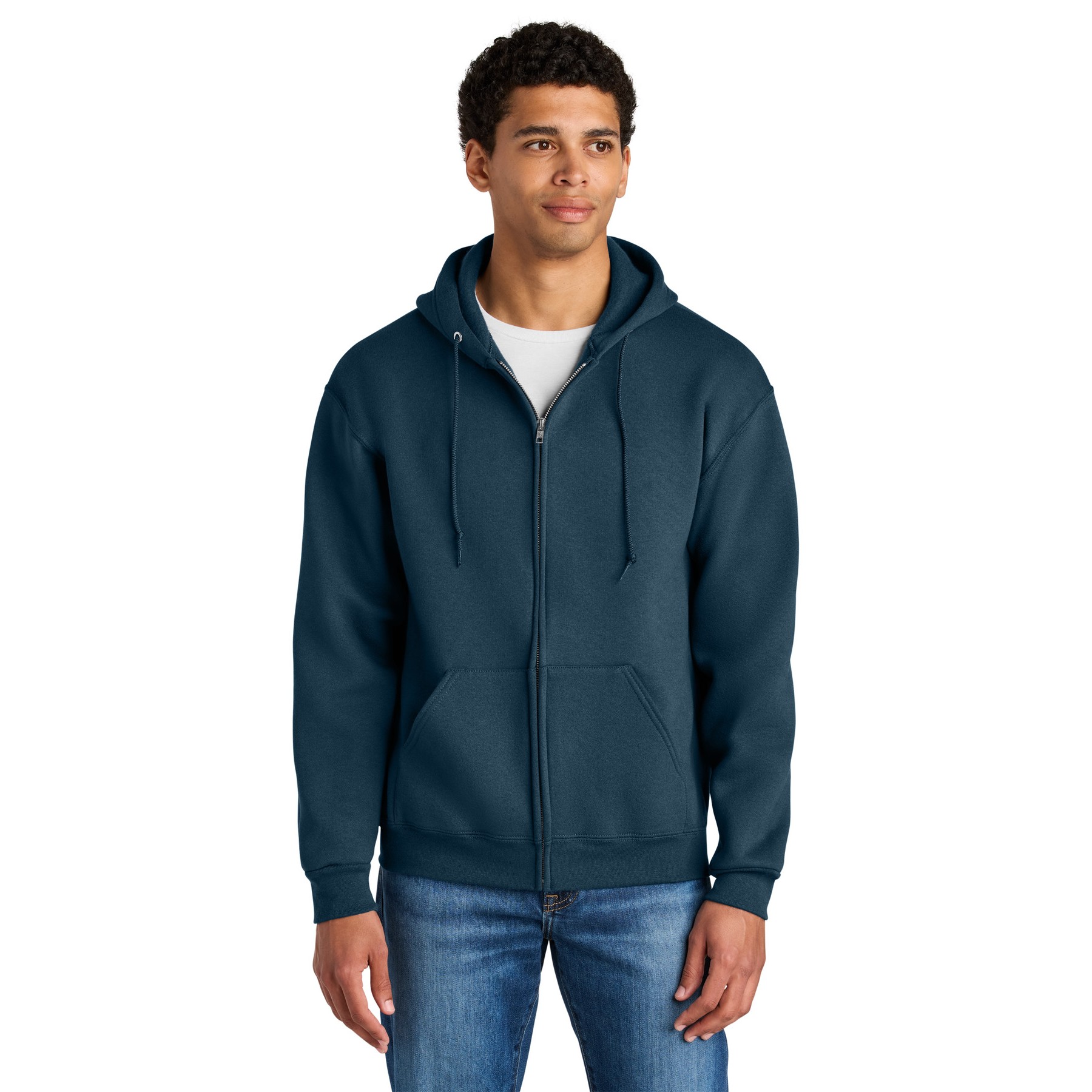 Unisex Full-Zip Hooded Sweatshirt - Thumbnail Image