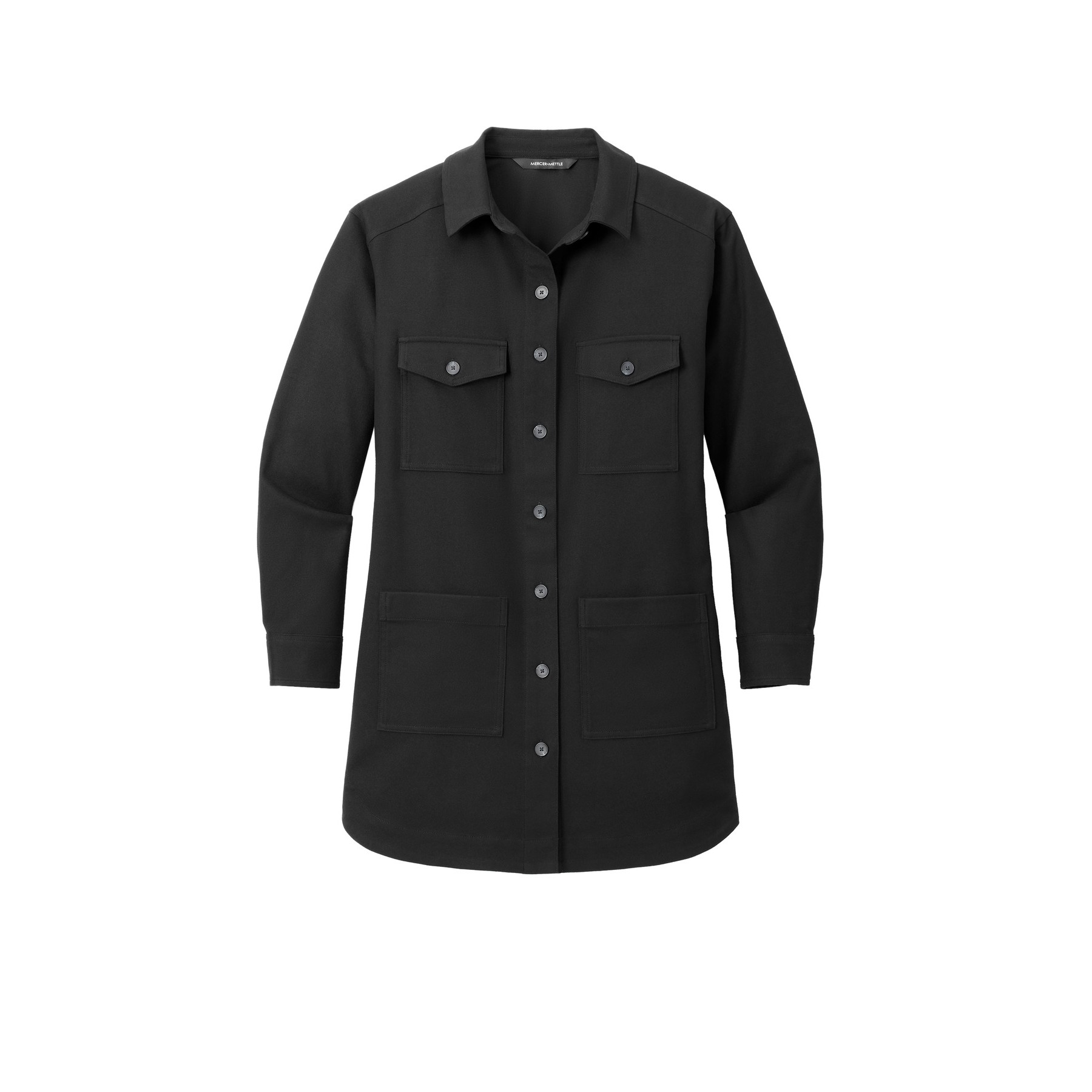 Women's Long Sleeve Twill Overshirt - Thumbnail Image