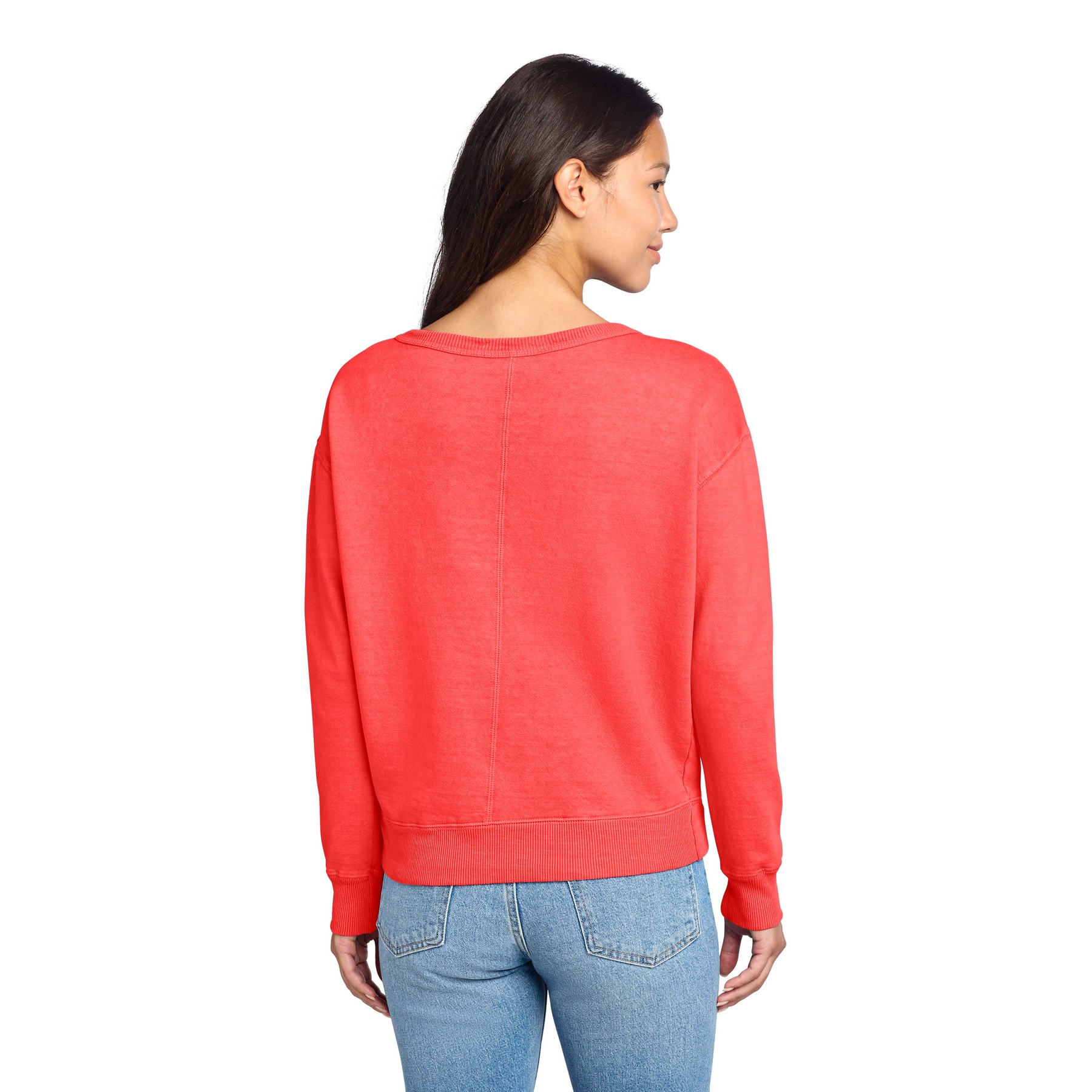 Garment-Dyed V-Neck Sweatshirt - Thumbnail Image