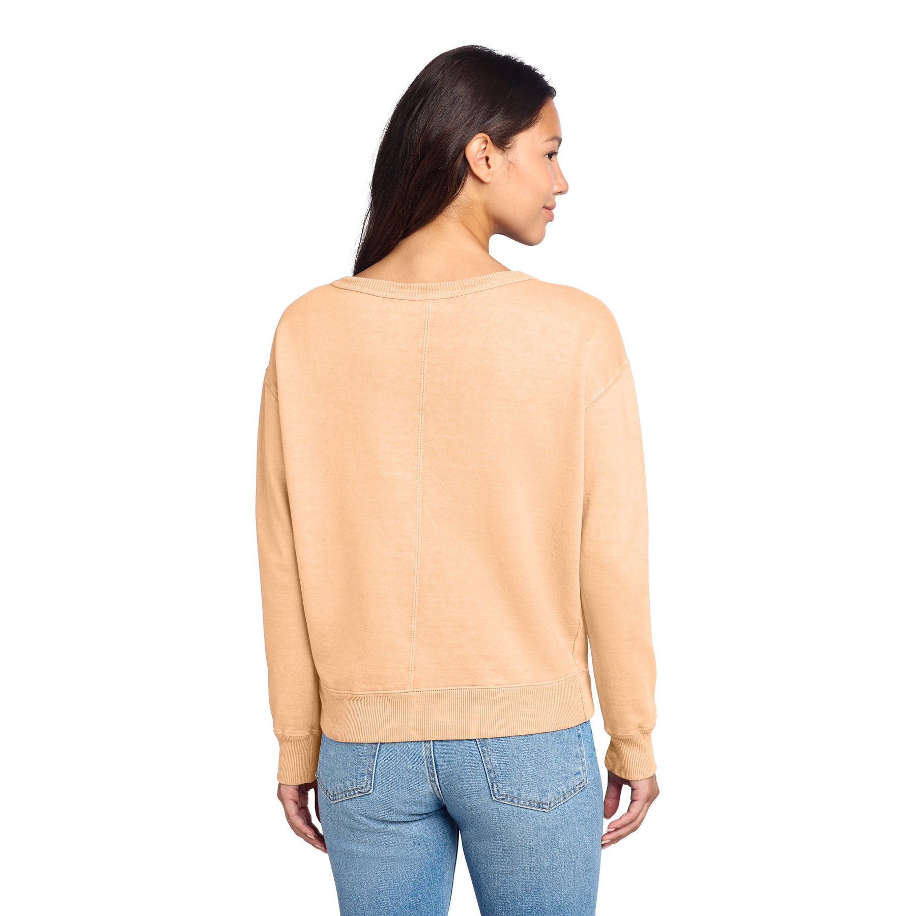 Garment-Dyed V-Neck Sweatshirt - Thumbnail Image