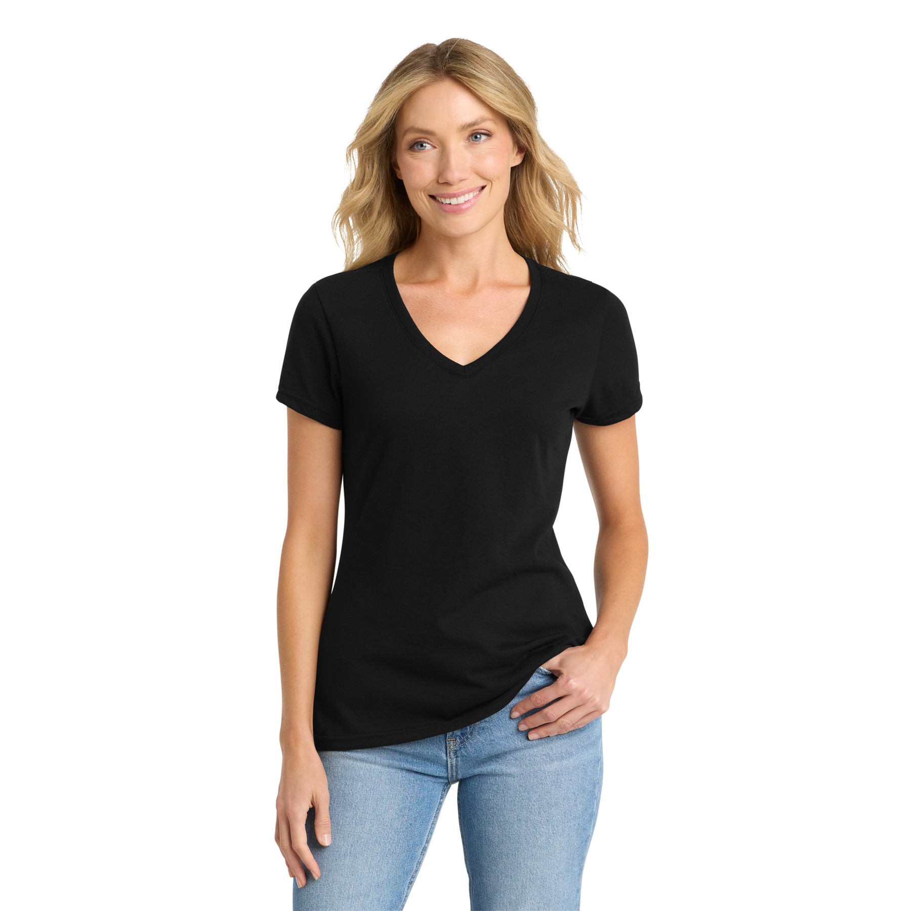 Women's Fan Favorite Blend V-Neck Tee - Thumbnail Image
