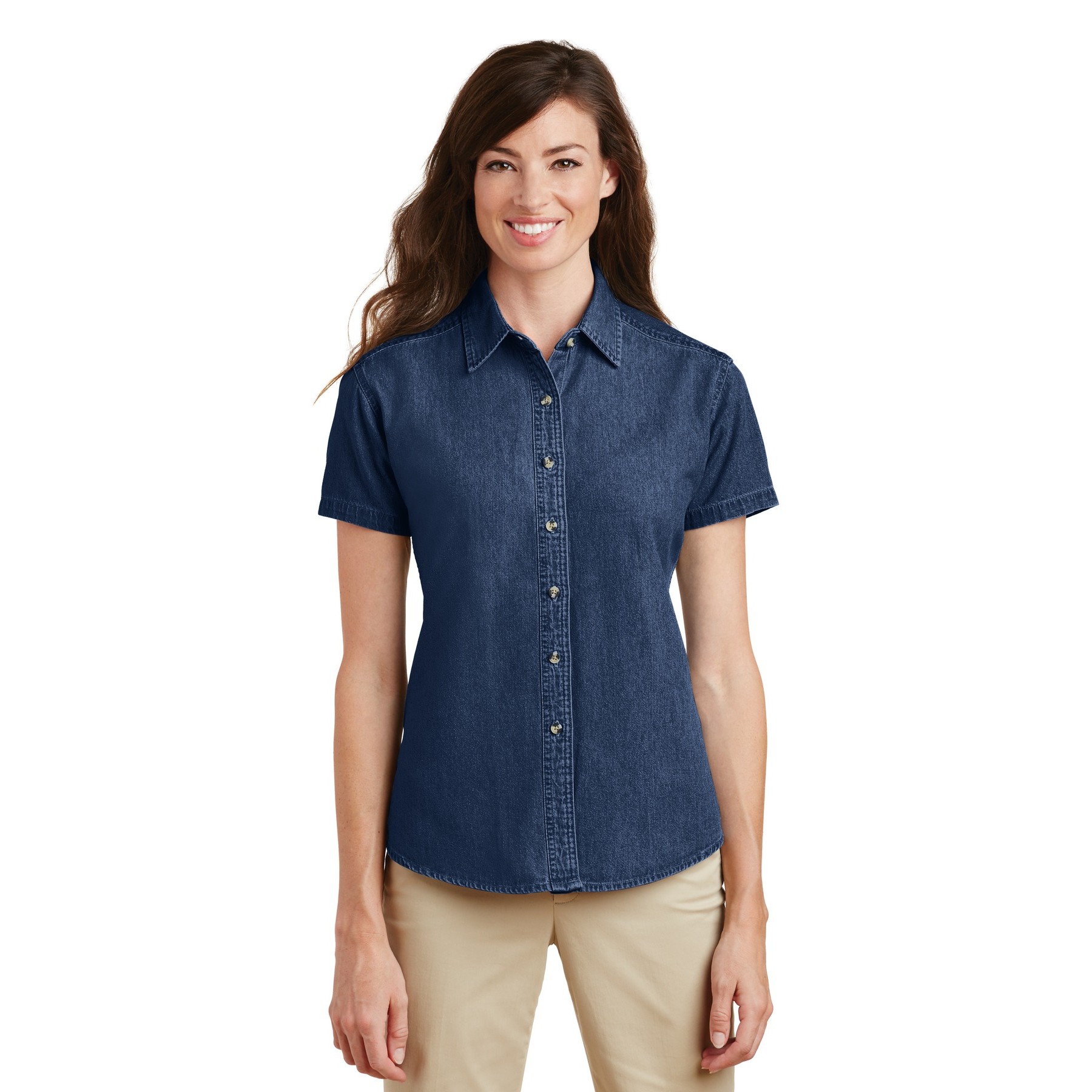 Women's Short Sleeve Value Denim Shirt