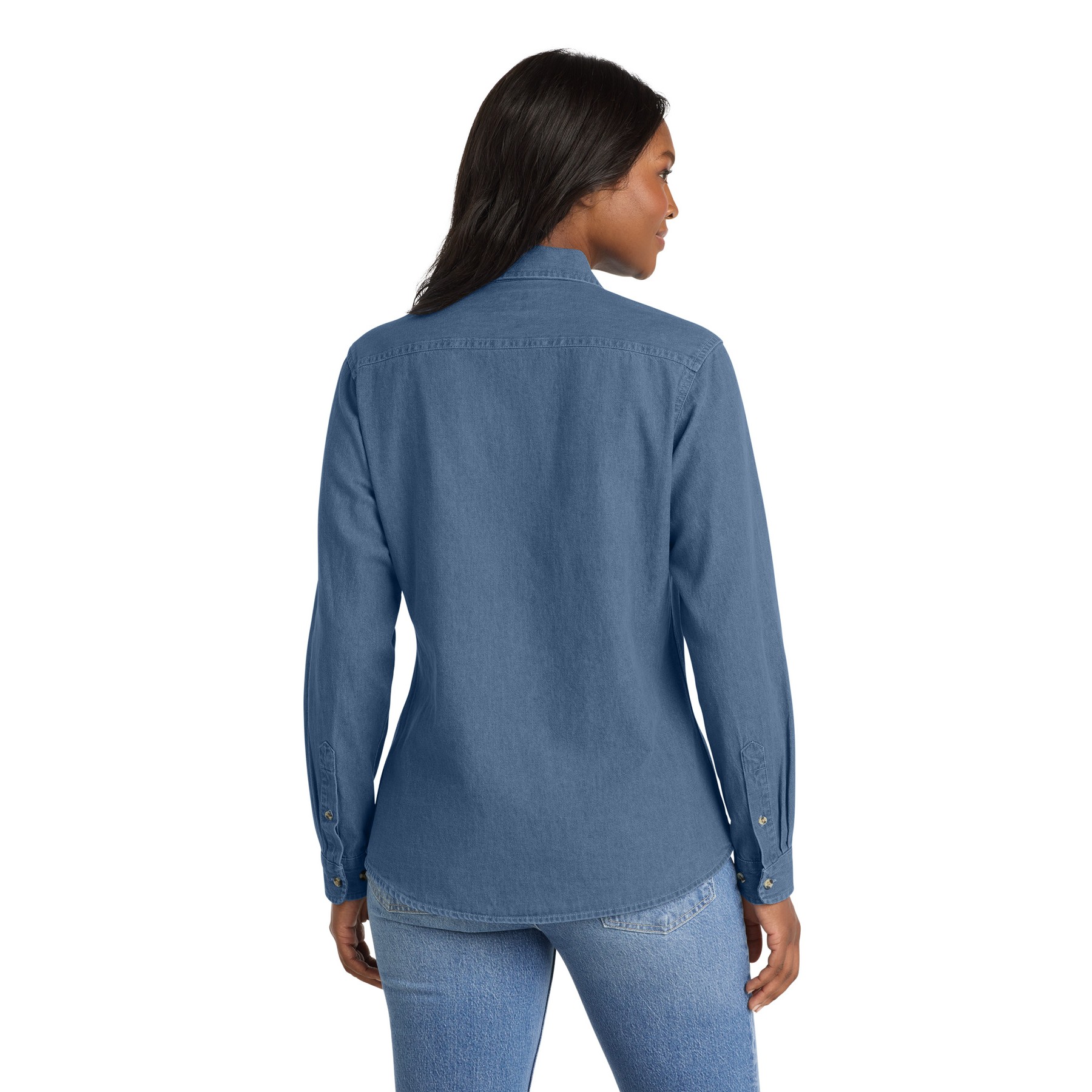 Women's Long Sleeve Value Denim Shirt - Thumbnail Image