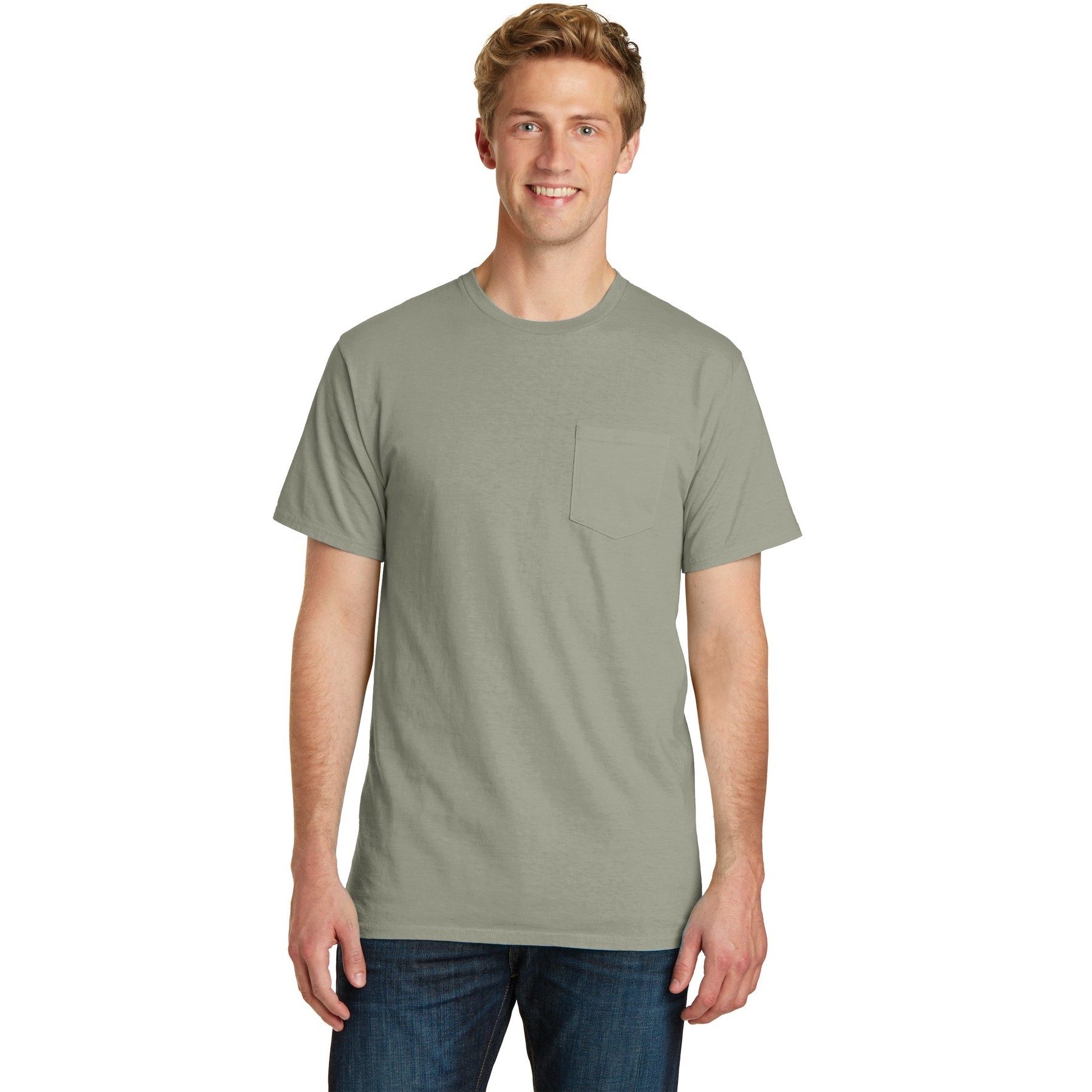 Garment-Dyed Pocket Tee - Thumbnail Image