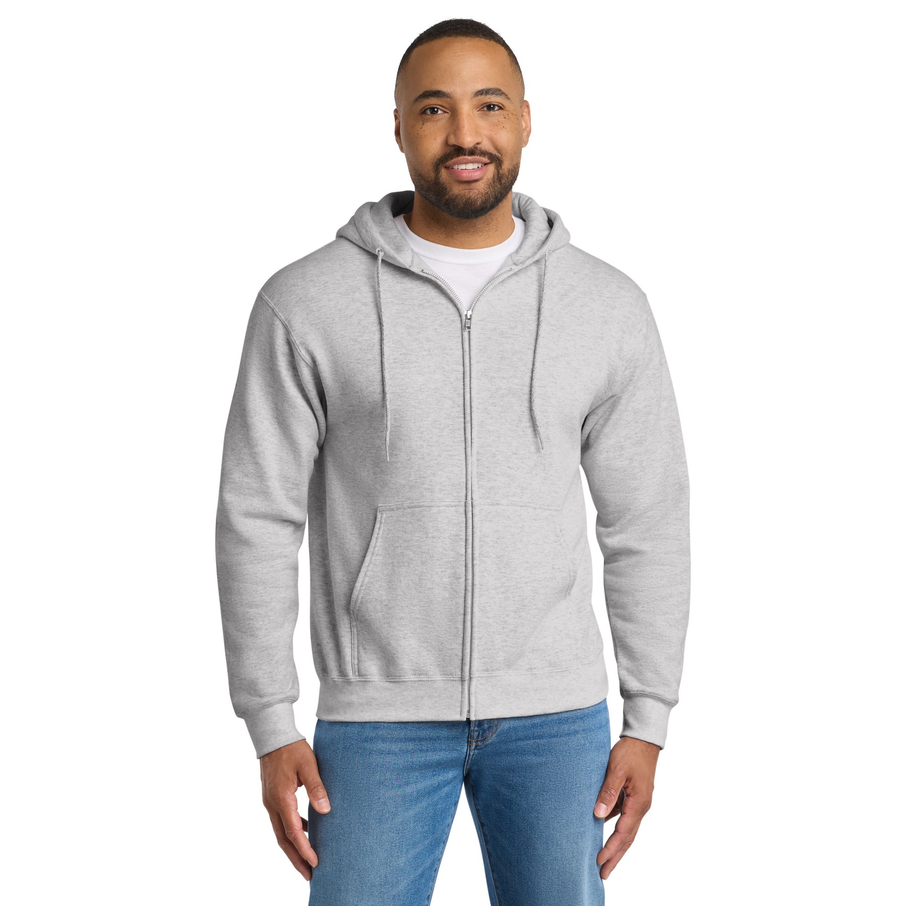 Tall Essential Fleece Full-Zip Hooded Sweatshirt - Thumbnail Image