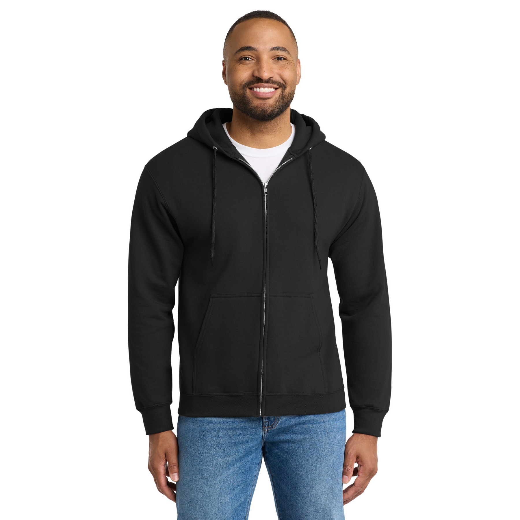 Tall Essential Fleece Full-Zip Hooded Sweatshirt - Main Image