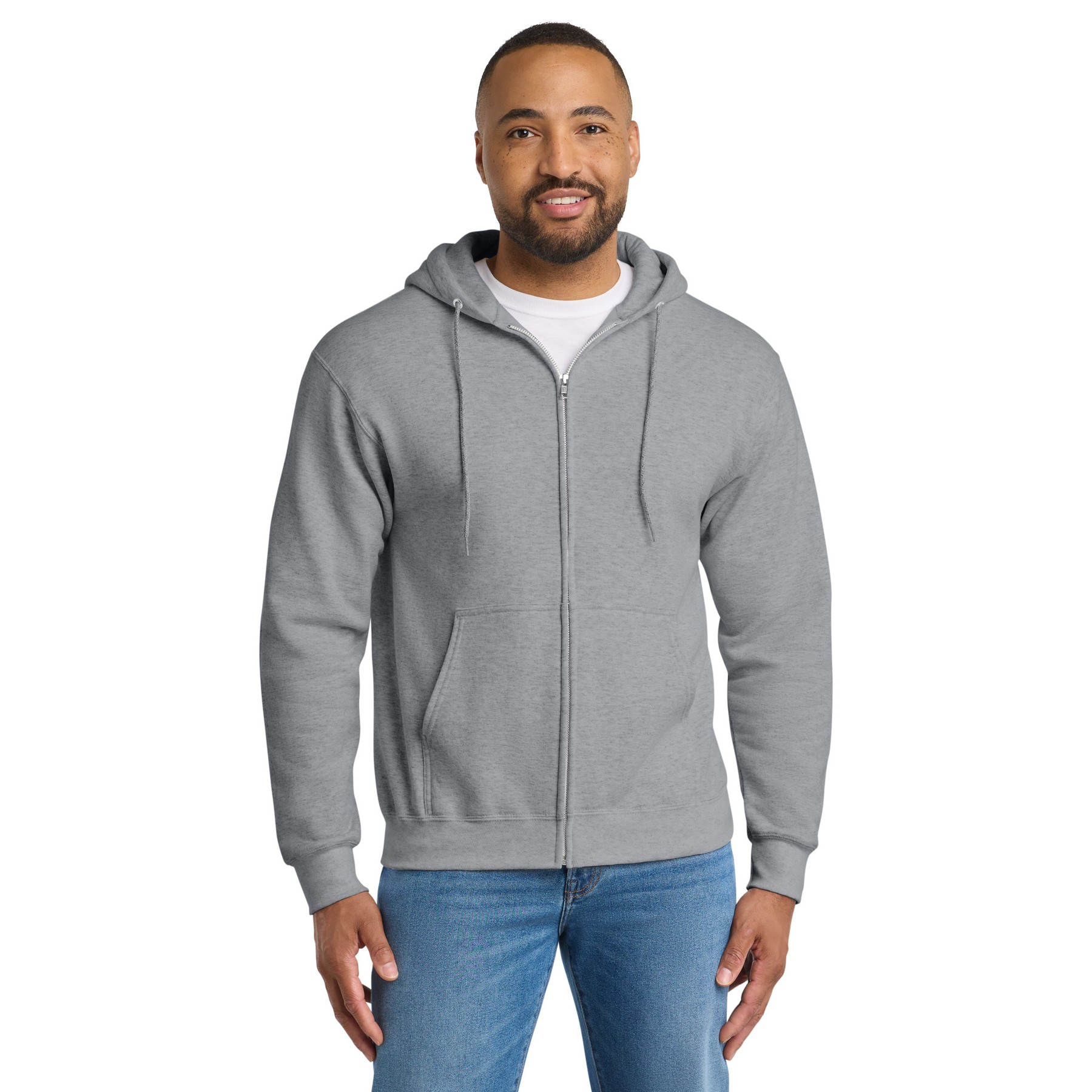 Tall Essential Fleece Full-Zip Hooded Sweatshirt - Thumbnail Image