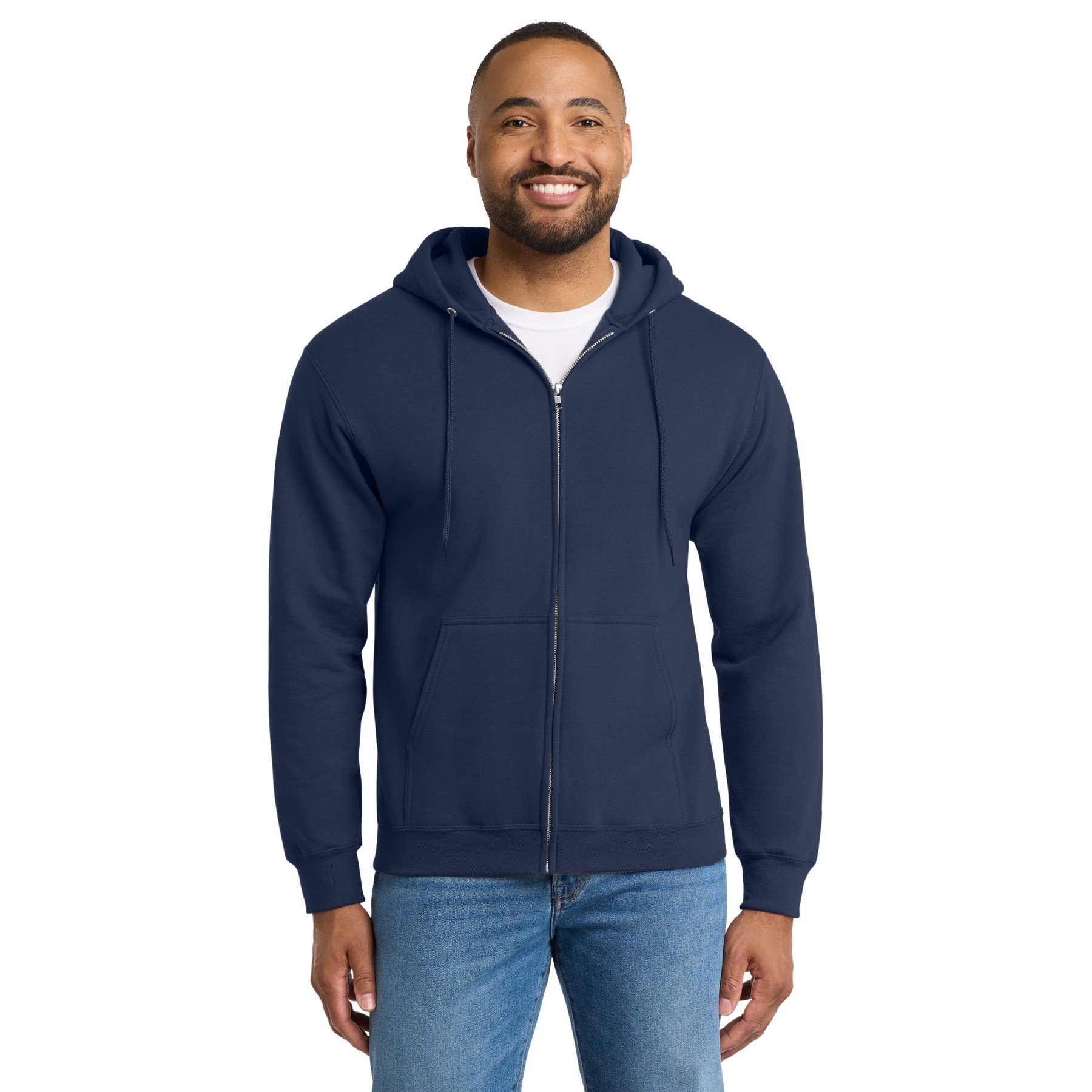 Tall Essential Fleece Full-Zip Hooded Sweatshirt - Thumbnail Image