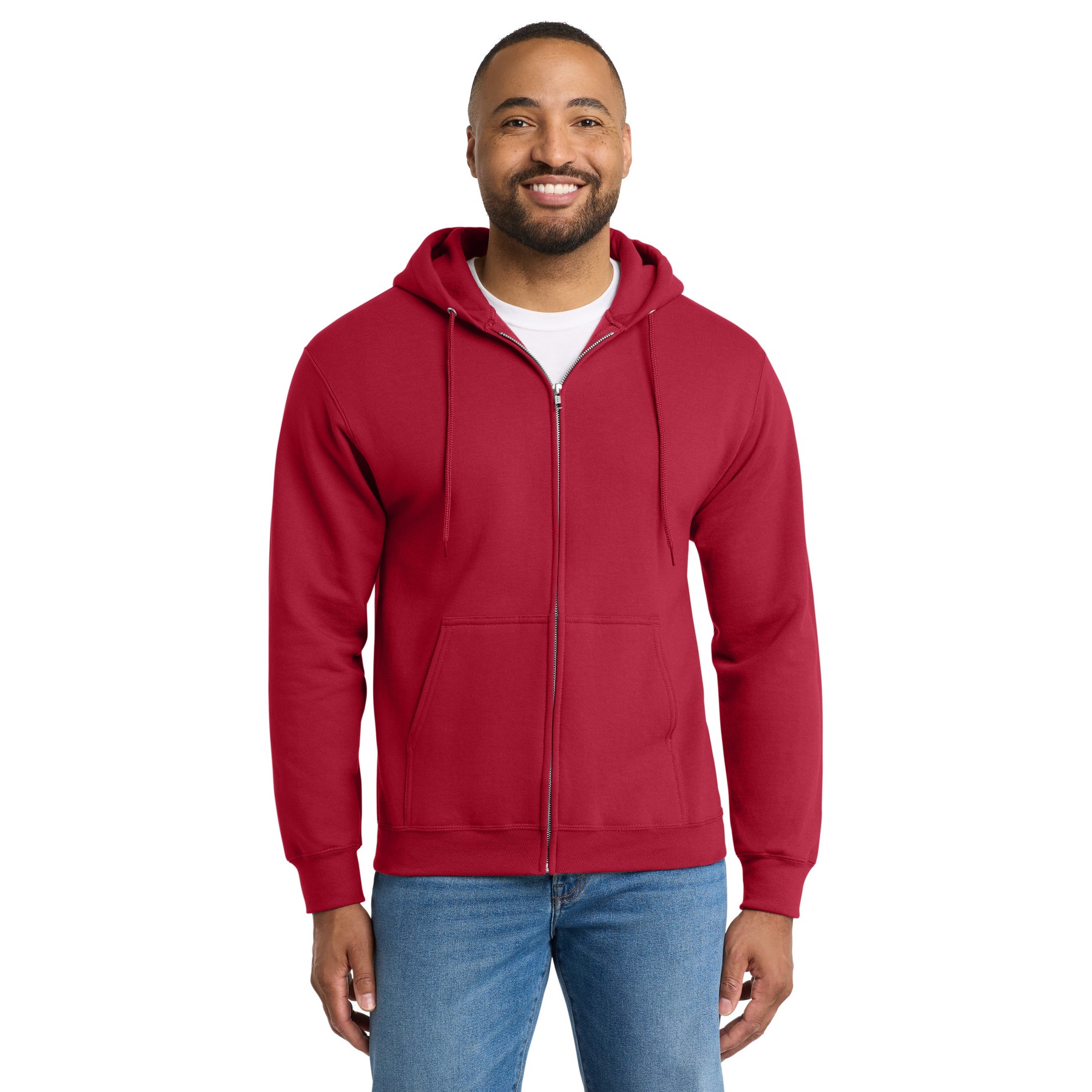 Tall Essential Fleece Full-Zip Hooded Sweatshirt - Thumbnail Image