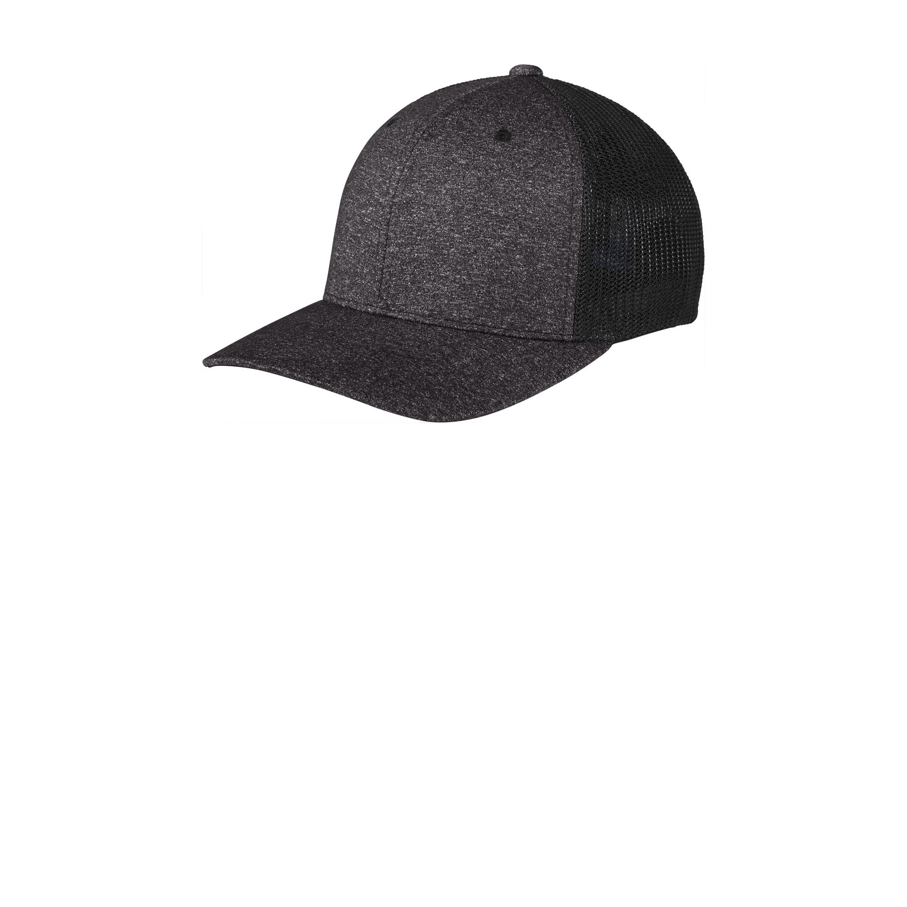 Flexfit Melange Mesh Back Trucker Cap - Thumbnail Image