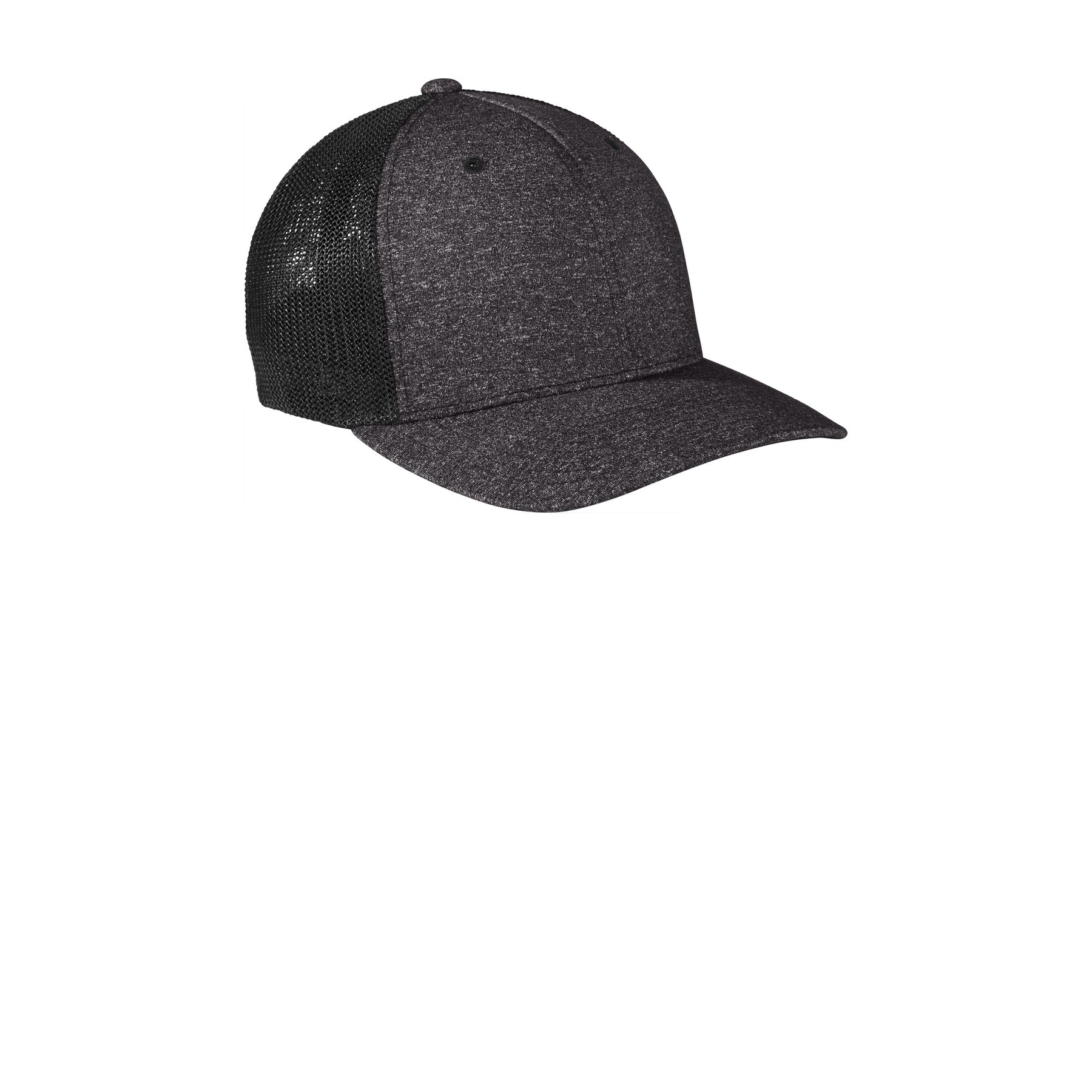 Flexfit Melange Mesh Back Trucker Cap - Thumbnail Image