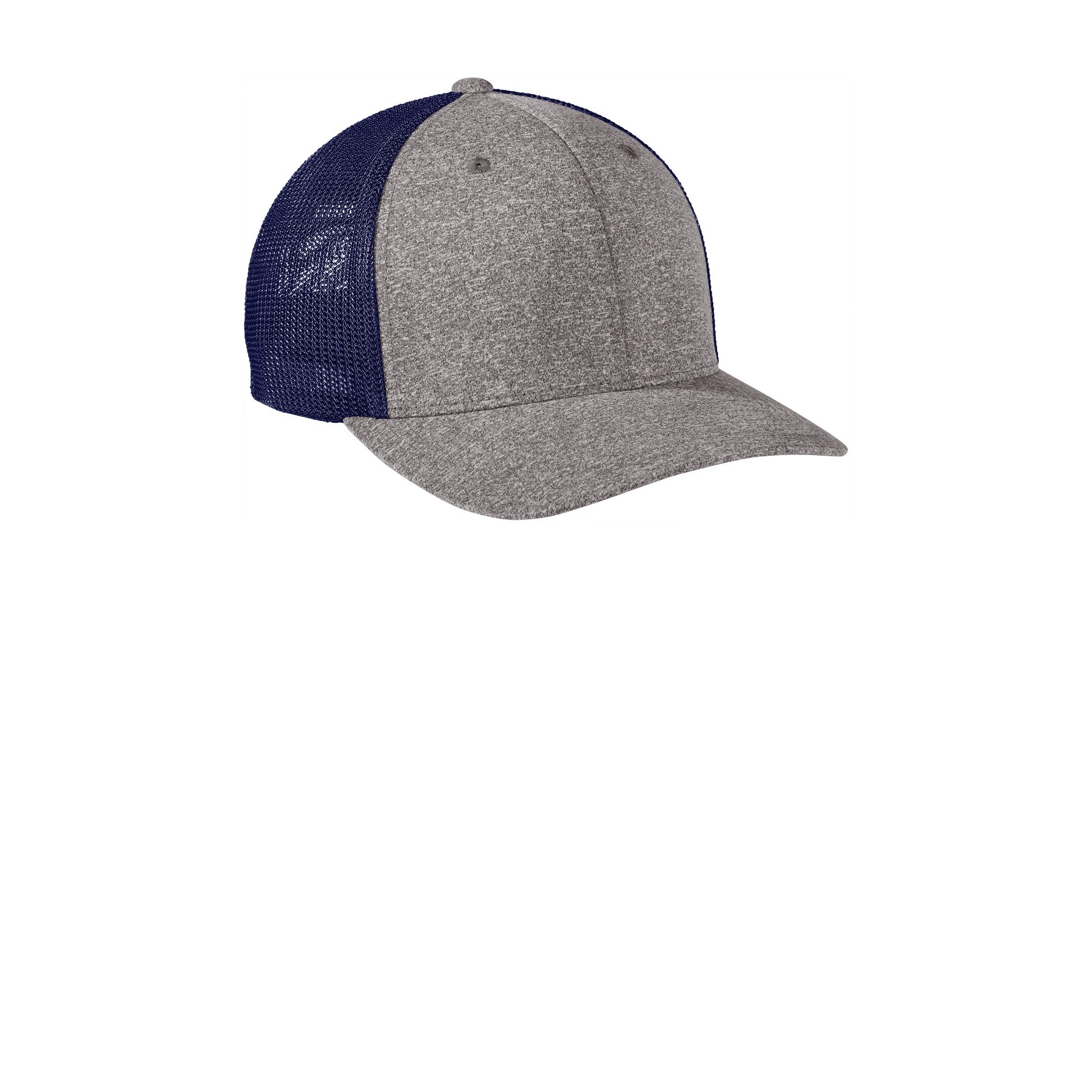 Flexfit Melange Mesh Back Trucker Cap - Thumbnail Image