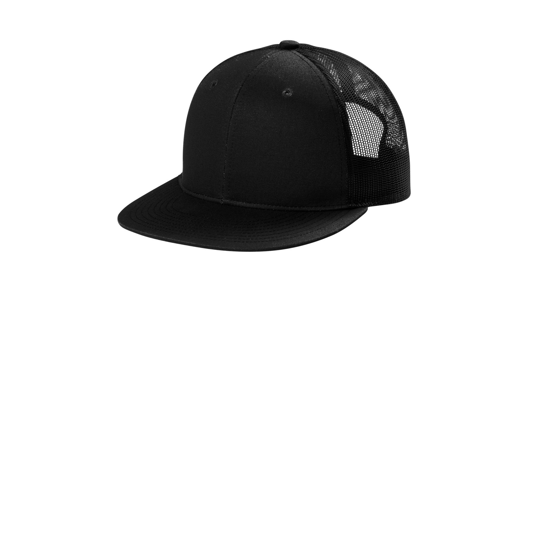 Snapback Flat Bill Trucker Cap