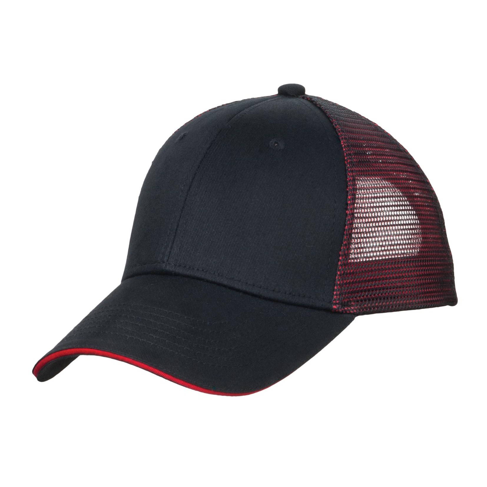 Double Mesh Snapback Sandwich Bill Cap - Thumbnail Image