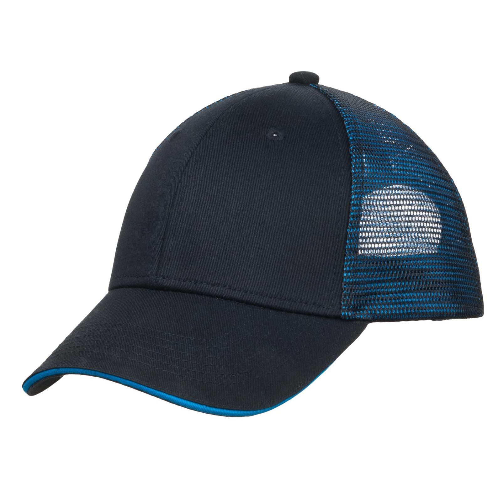 Double Mesh Snapback Sandwich Bill Cap - Thumbnail Image