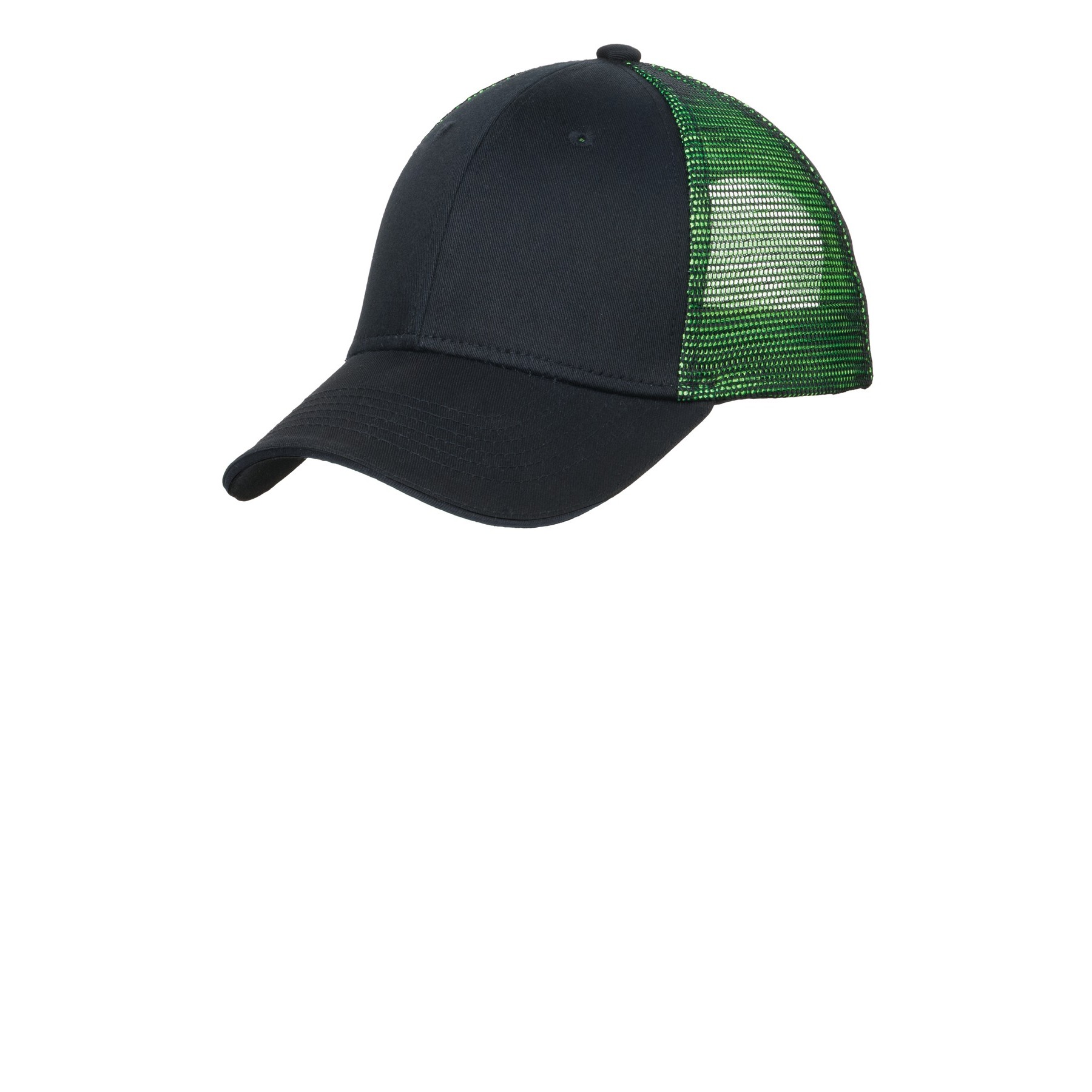 Double Mesh Snapback Sandwich Bill Cap - Thumbnail Image