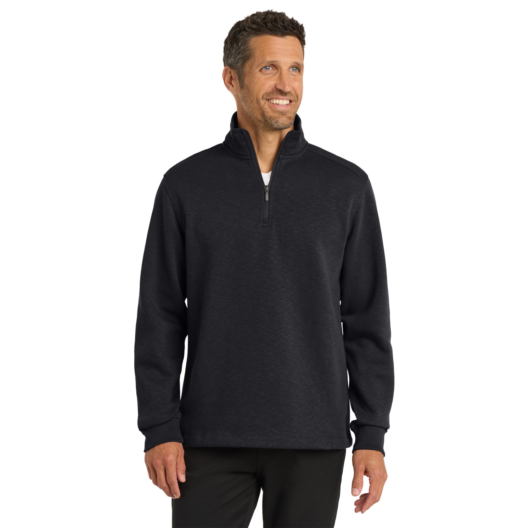 Slub Fleece 1/4-Zip Pullover