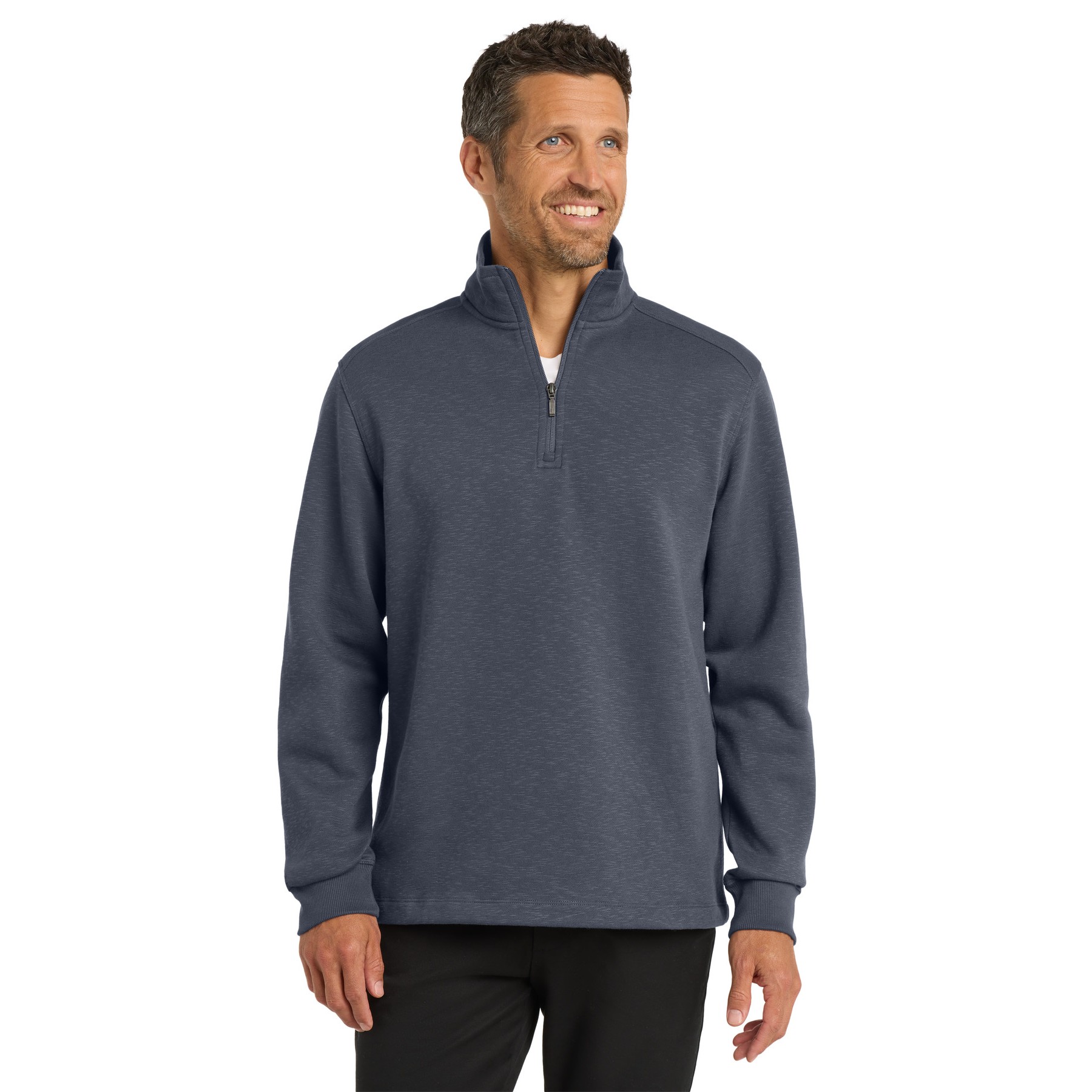 Slub Fleece 1/4-Zip Pullover - Thumbnail Image