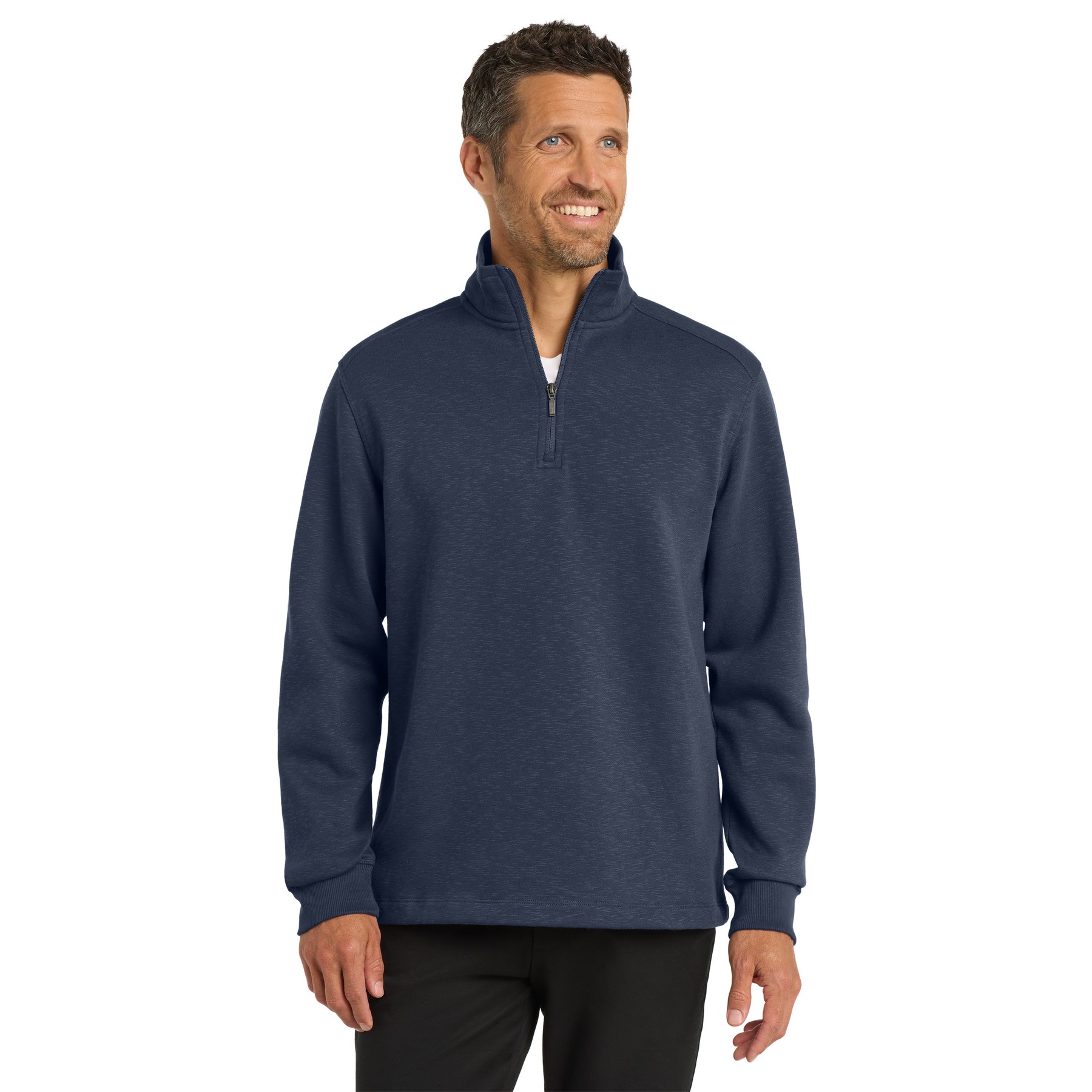 Slub Fleece 1/4-Zip Pullover - Thumbnail Image