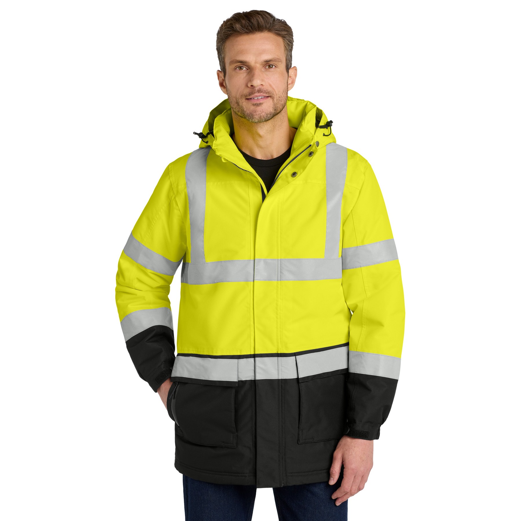 ANSI 107 Class 3 Safety Heavyweight Parka - Main Image