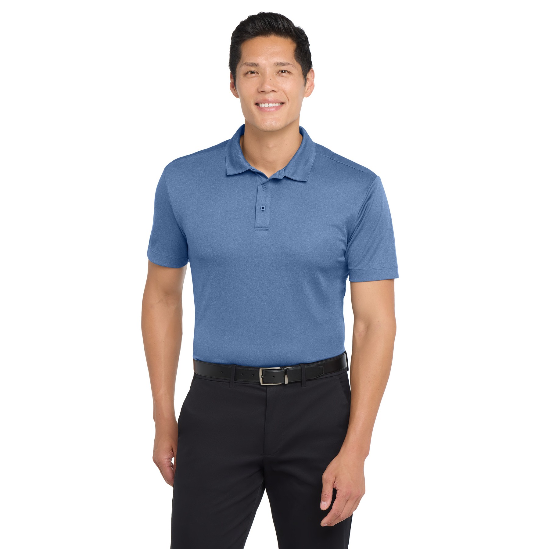 Heathered Silk Touch Performance Polo - Thumbnail Image