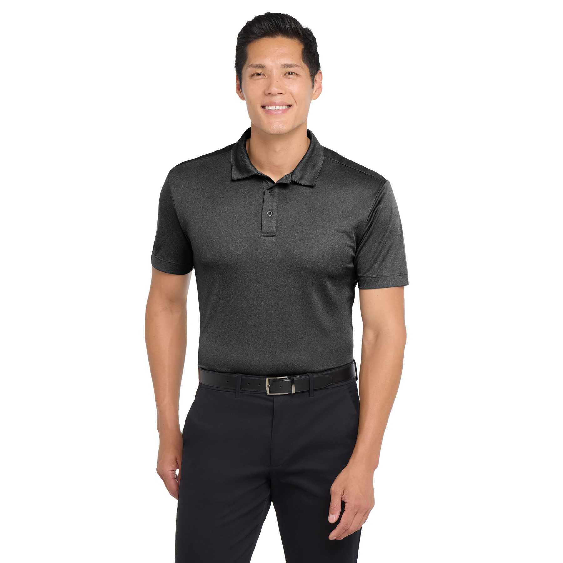 Heathered Silk Touch Performance Polo - Thumbnail Image