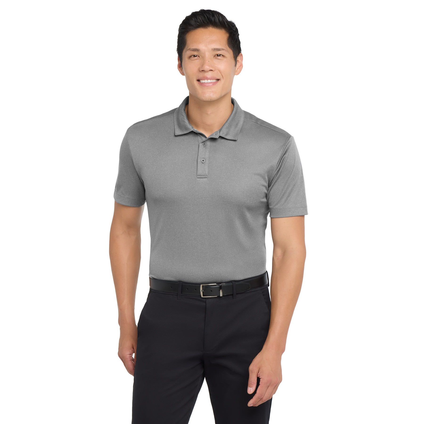 Heathered Silk Touch Performance Polo - Thumbnail Image