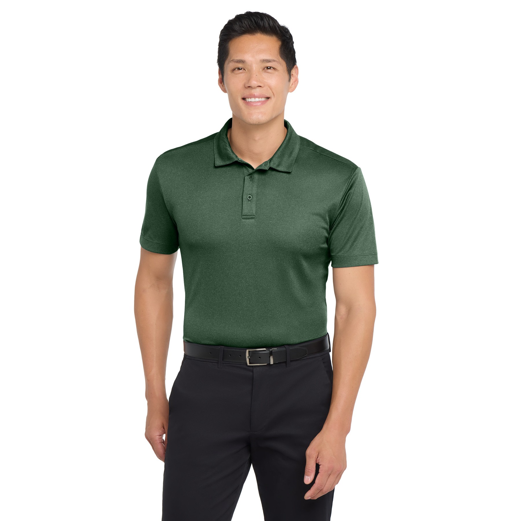 Heathered Silk Touch Performance Polo - Thumbnail Image