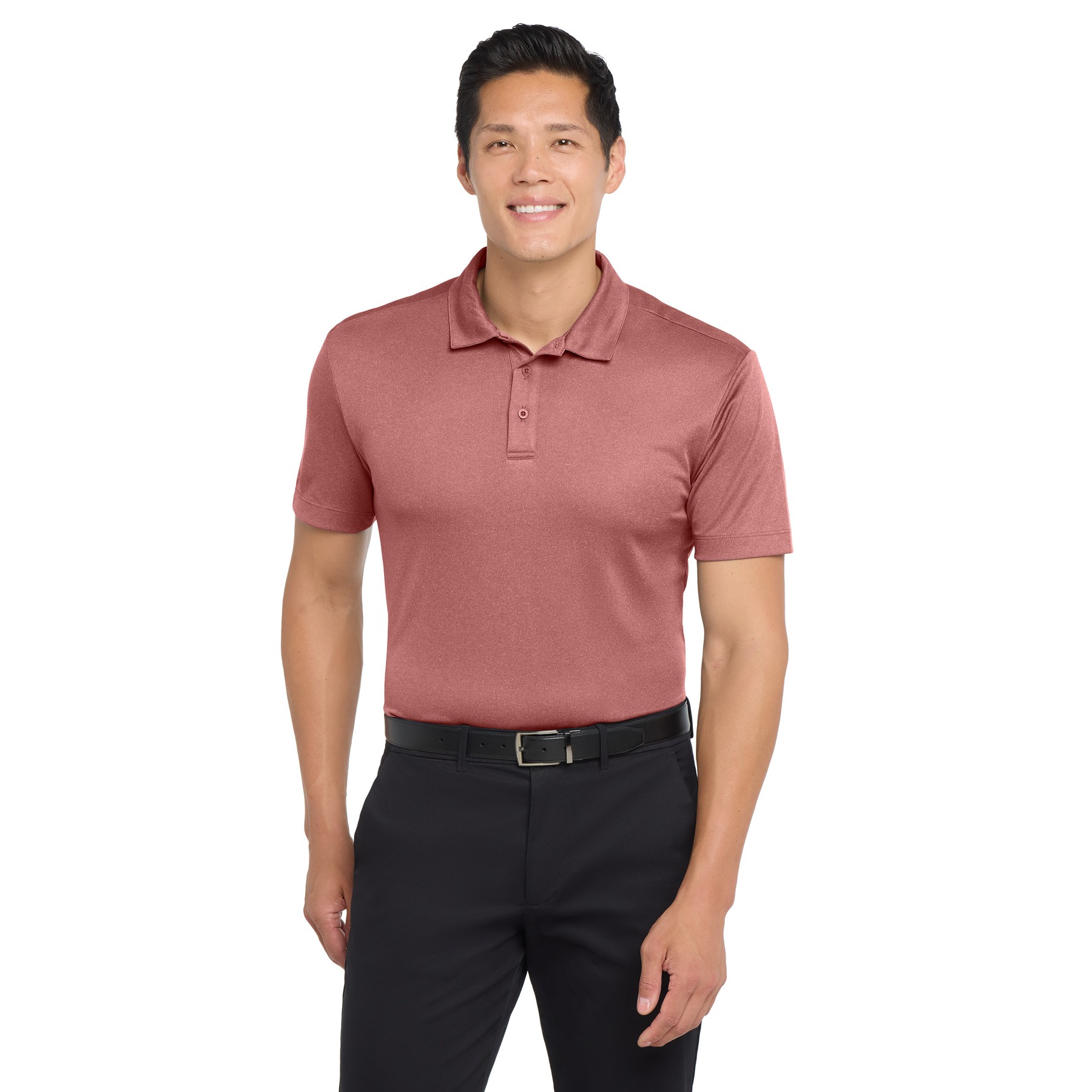 Heathered Silk Touch Performance Polo - Thumbnail Image