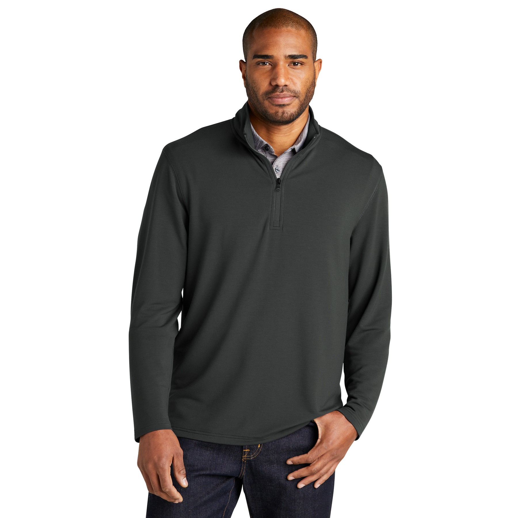 Microterry 1/4-Zip Pullover - Thumbnail Image