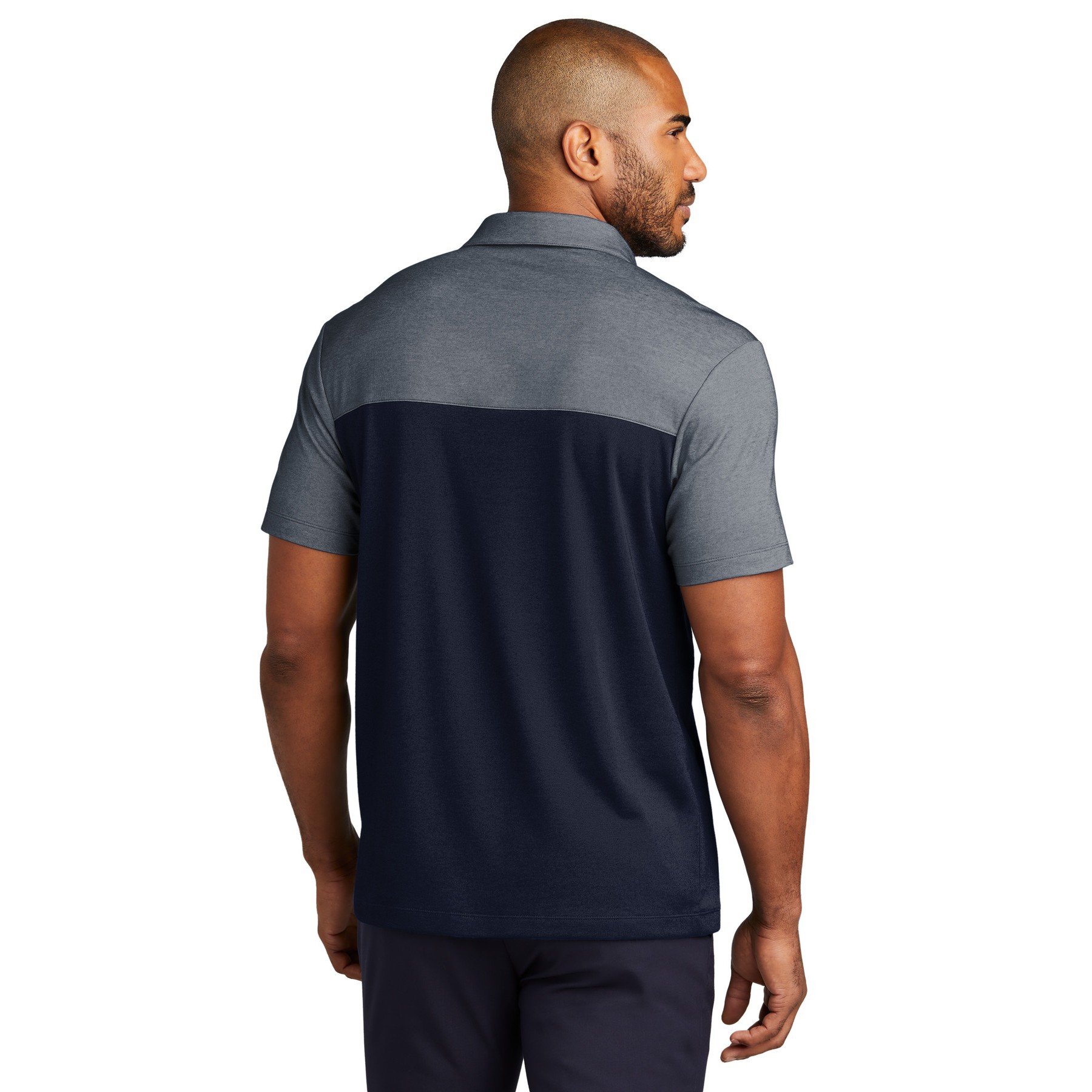 Fine Pique Blend Blocked Polo - Thumbnail Image