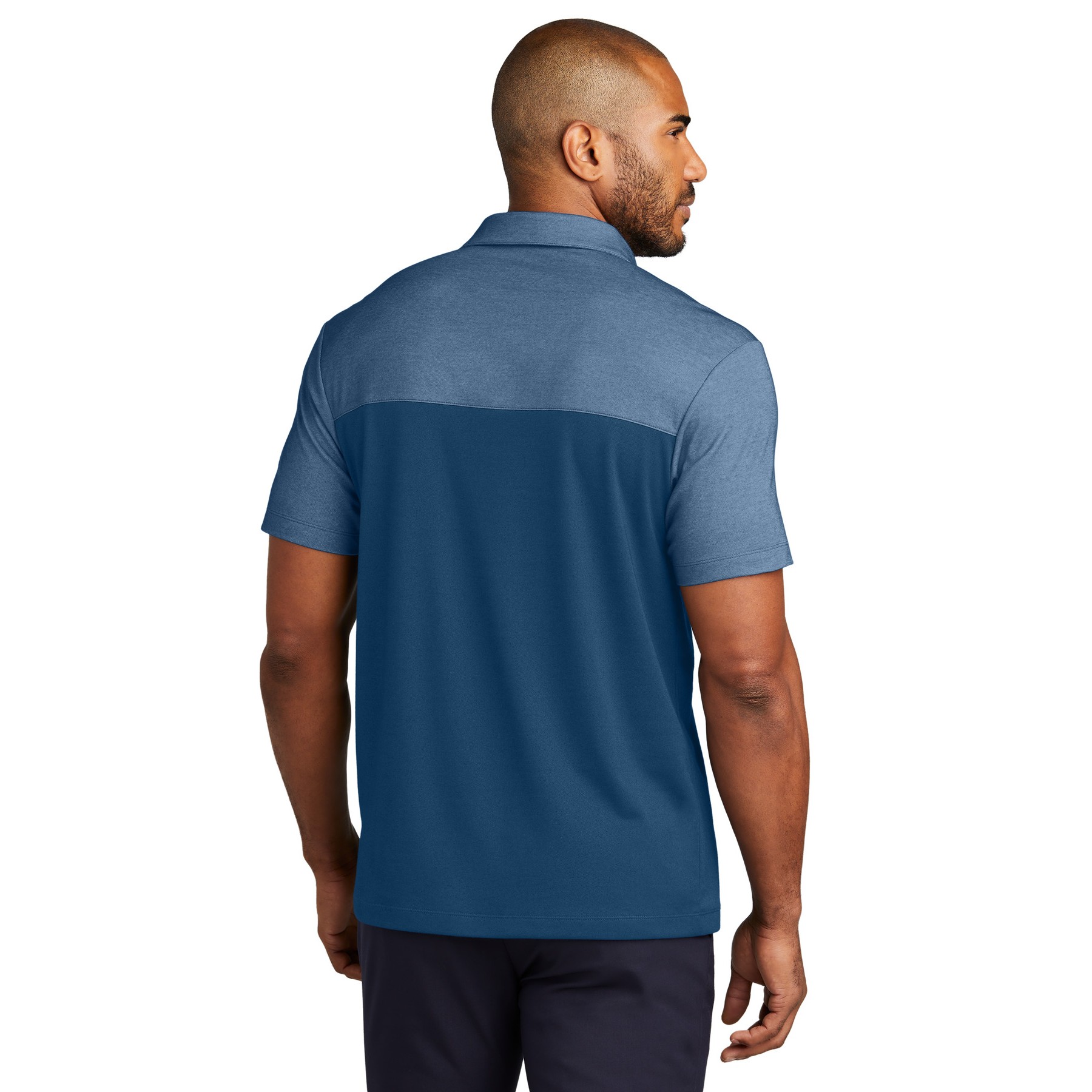 Fine Pique Blend Blocked Polo - Thumbnail Image