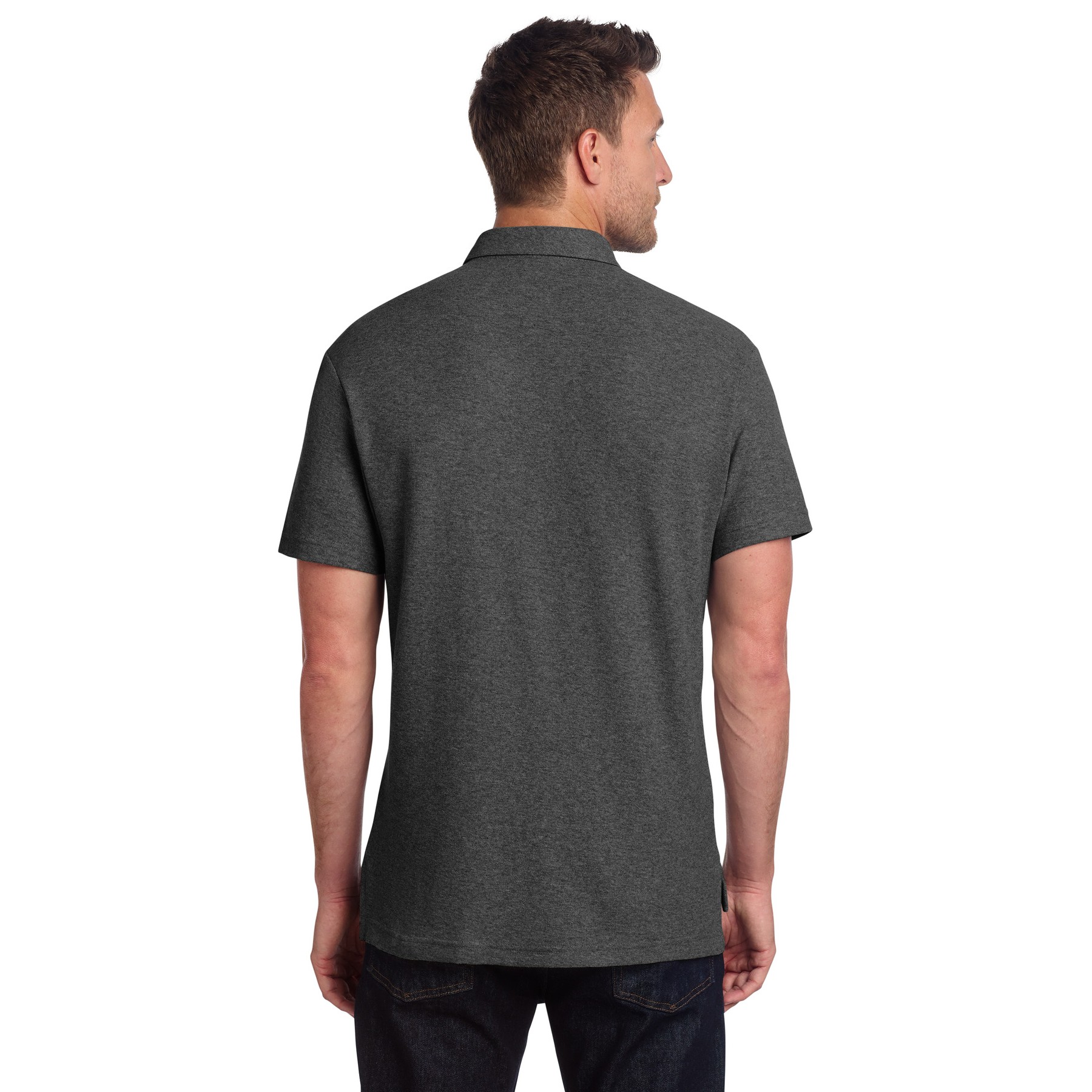 C-FREE Cotton Blend Pique Pocket Polo - Thumbnail Image