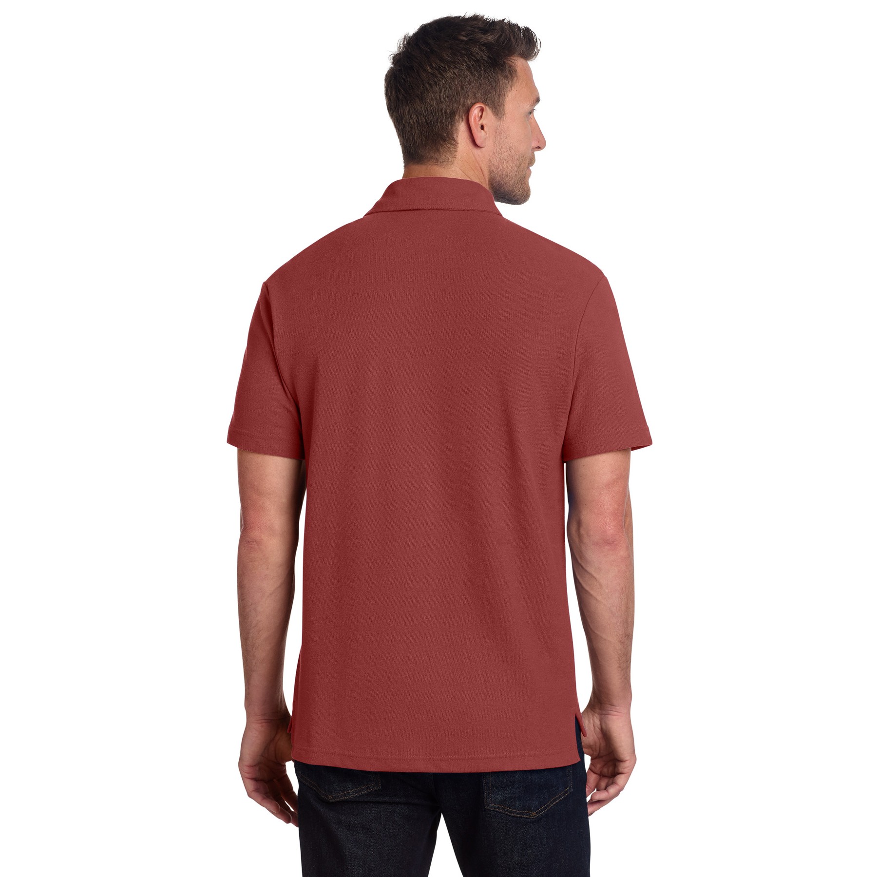 C-FREE Cotton Blend Pique Pocket Polo - Thumbnail Image